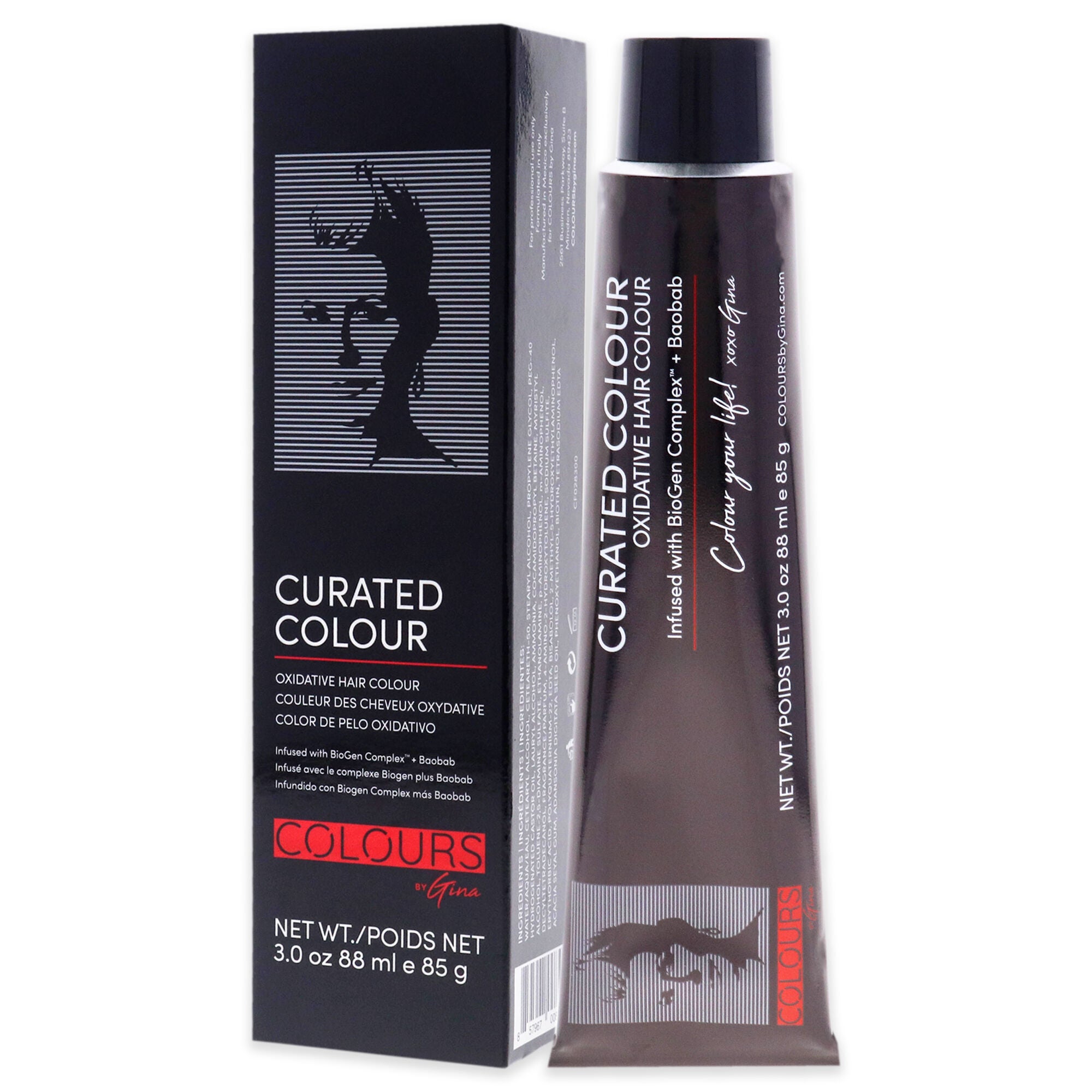 Curated Colour - 5.5-5M Light Mahogany Brown by Colours By Gina for Unisex - 3 oz Hair Color, See Description, alternate image number 3