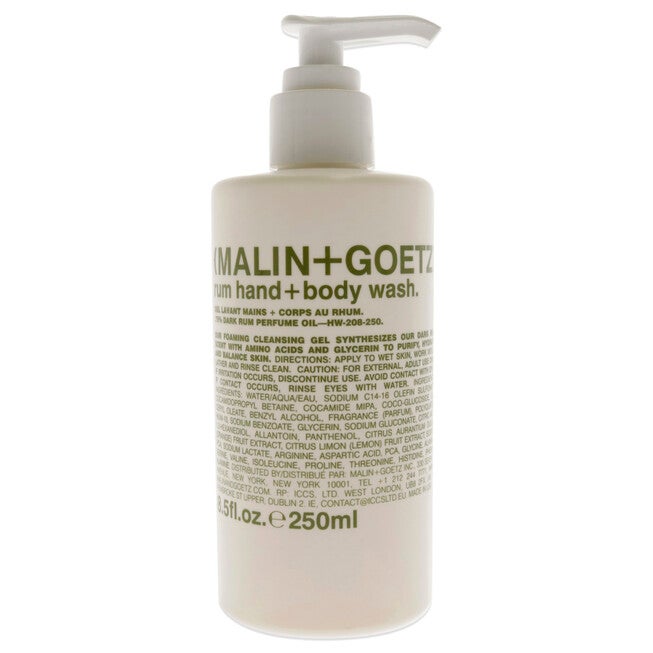 Rum Hand and Body Wash by Malin + Goetz for Unisex - 8.5 oz Body Wash, NA, hi-res image number null