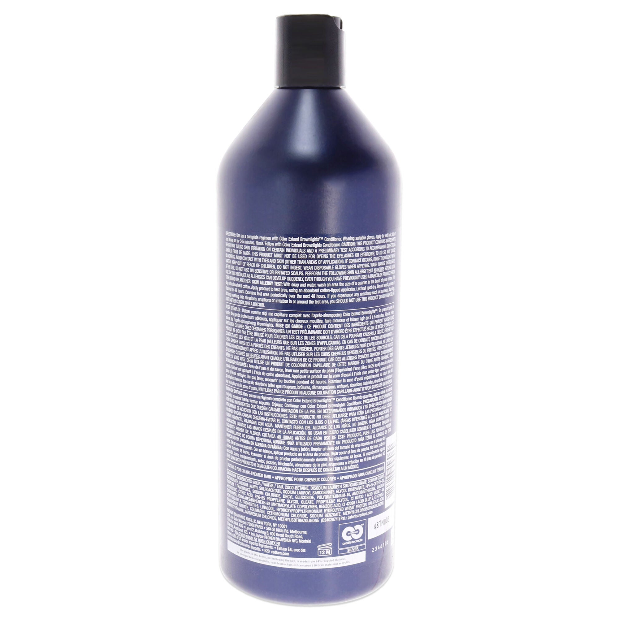 Color Extend Brownlights Blue Toning Shampoo-NP by Redken for Unisex - 33.8 oz Shampoo, , alternate image number 3