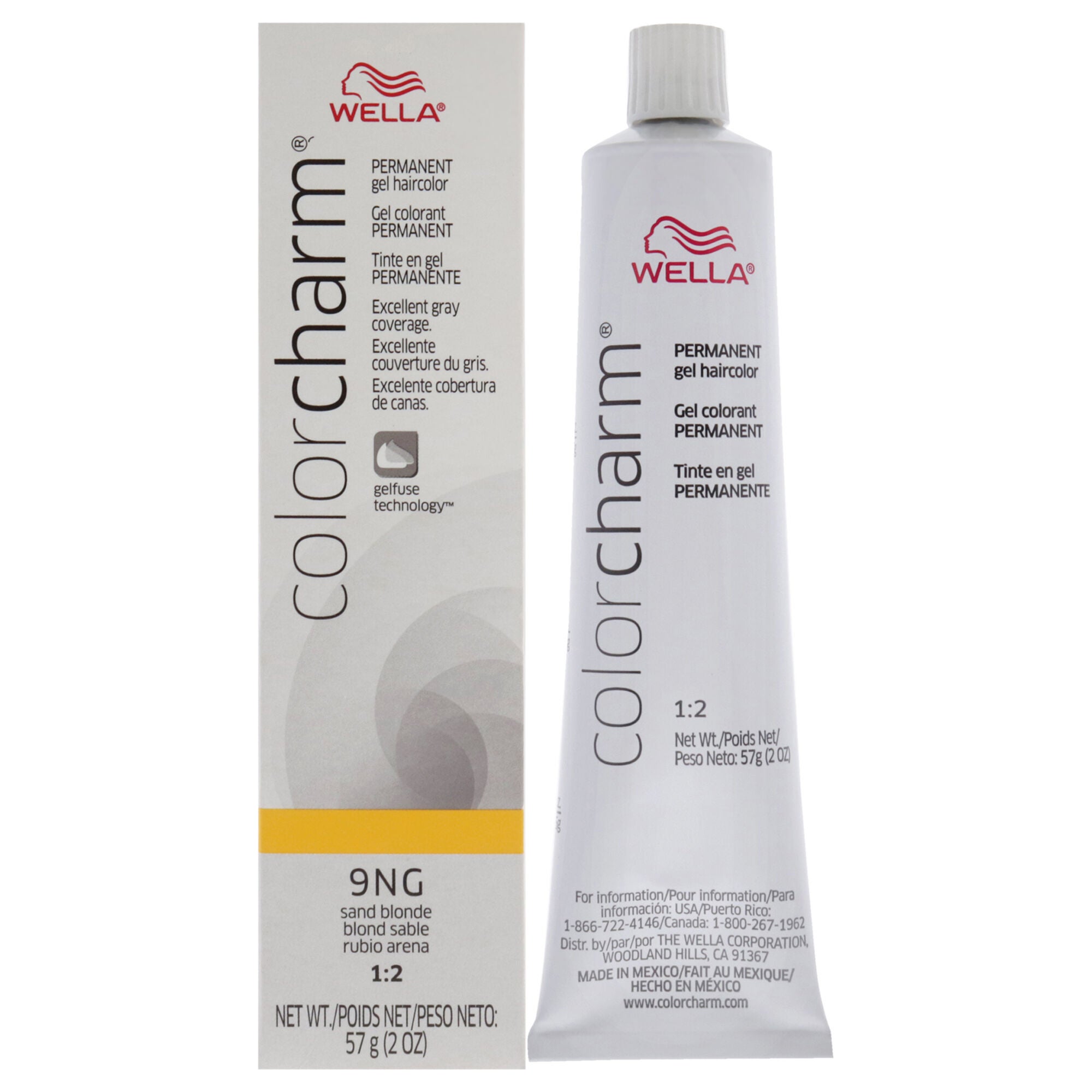 Color Charm Permanent Hair Color Gel - 9NG Sand Blonde by Wella for Unisex - 2 oz Hair Color, See Description, hi-res image number 0