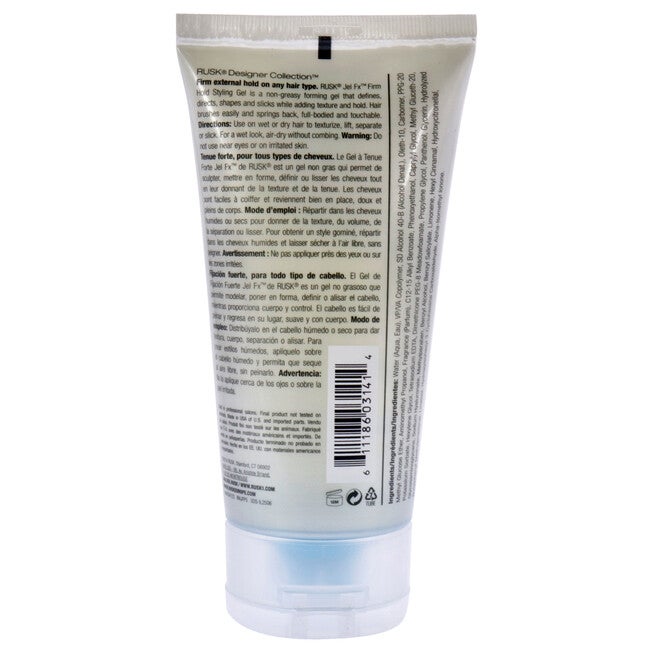 Jel FX Firm Hold Firm Hold Styling Gel by Rusk for Unisex - 5.3 oz Gel, See Description, alternate image number 1
