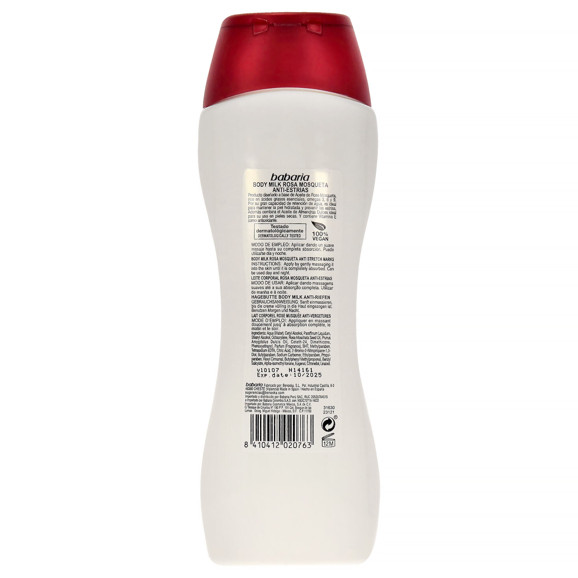 Anti Stretch Marks Body Milk by Babaria for Unisex - 16.6 oz Moisturizer, See Description, alternate image number 2