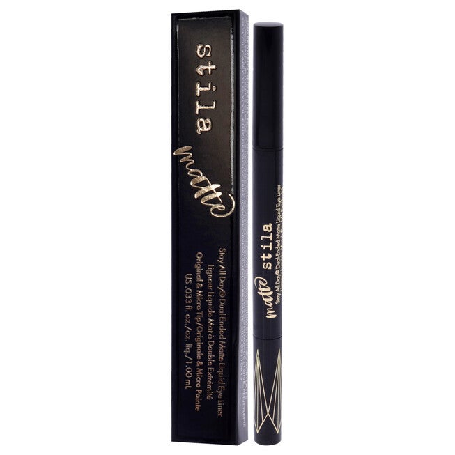 Stay All Day Dual-Ended Matte Liquid Eye Liner - Intense Black by Stila for Women - 0.33 oz Eye Liner, See Description, alternate image number 3