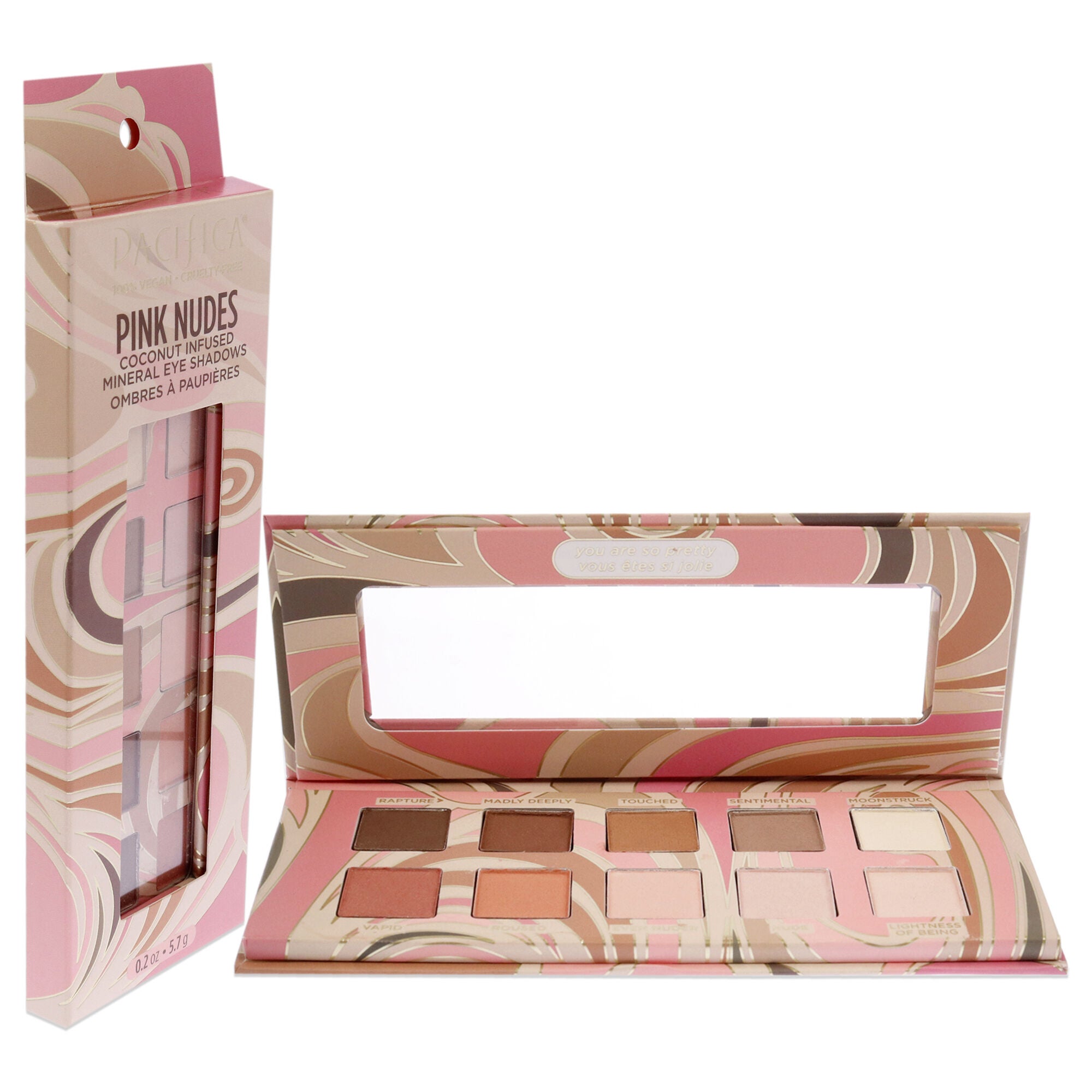 Mineral Eyeshadows - Pink Nudes by Pacifica for Women - 0.2 oz Eye Shadow, See Description, alternate image number 2