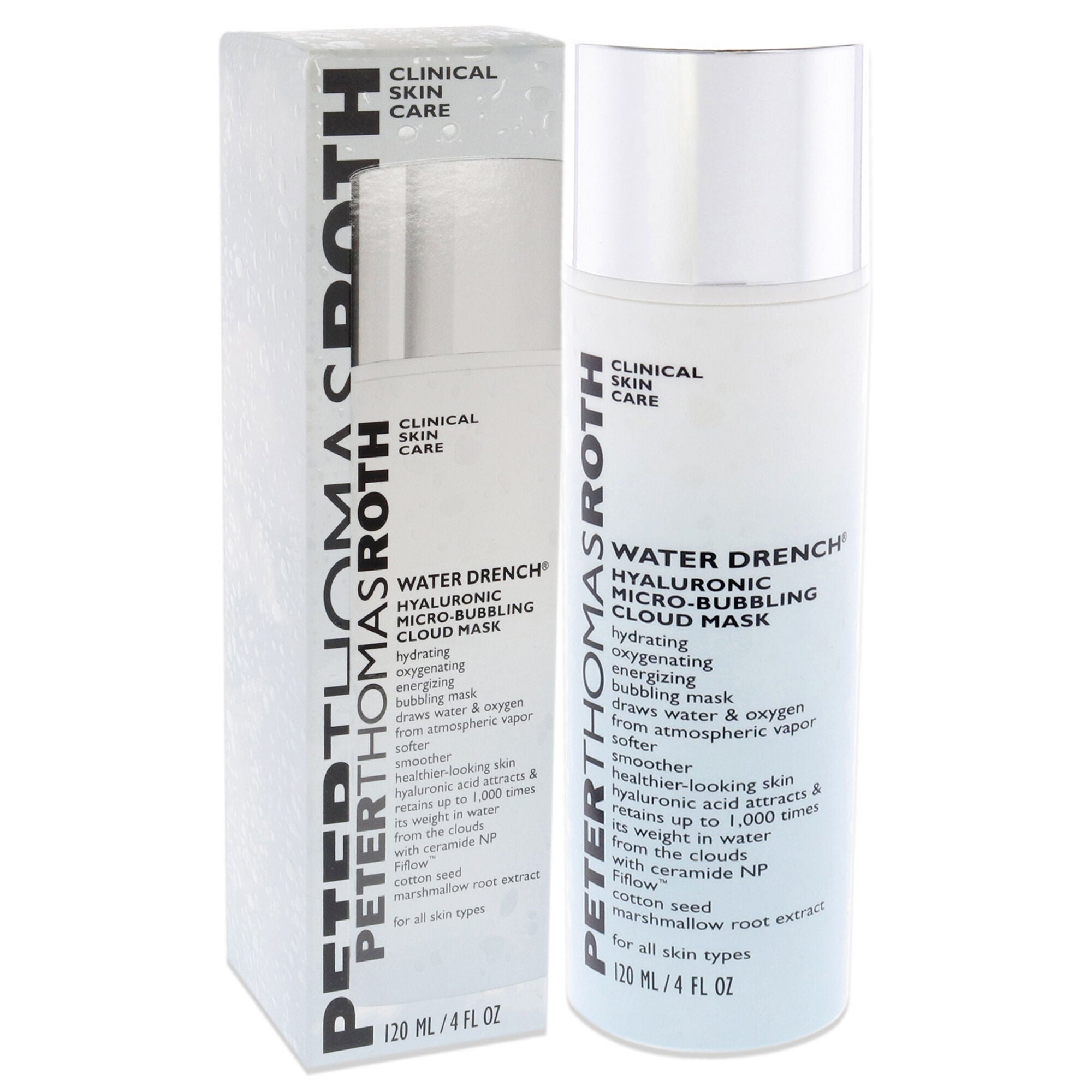 Water Drench Hyaluronic Micro-Bubbling Cloud Mask by Peter Thomas Roth for Women - 4 oz Mask, See Description, alternate image number 2