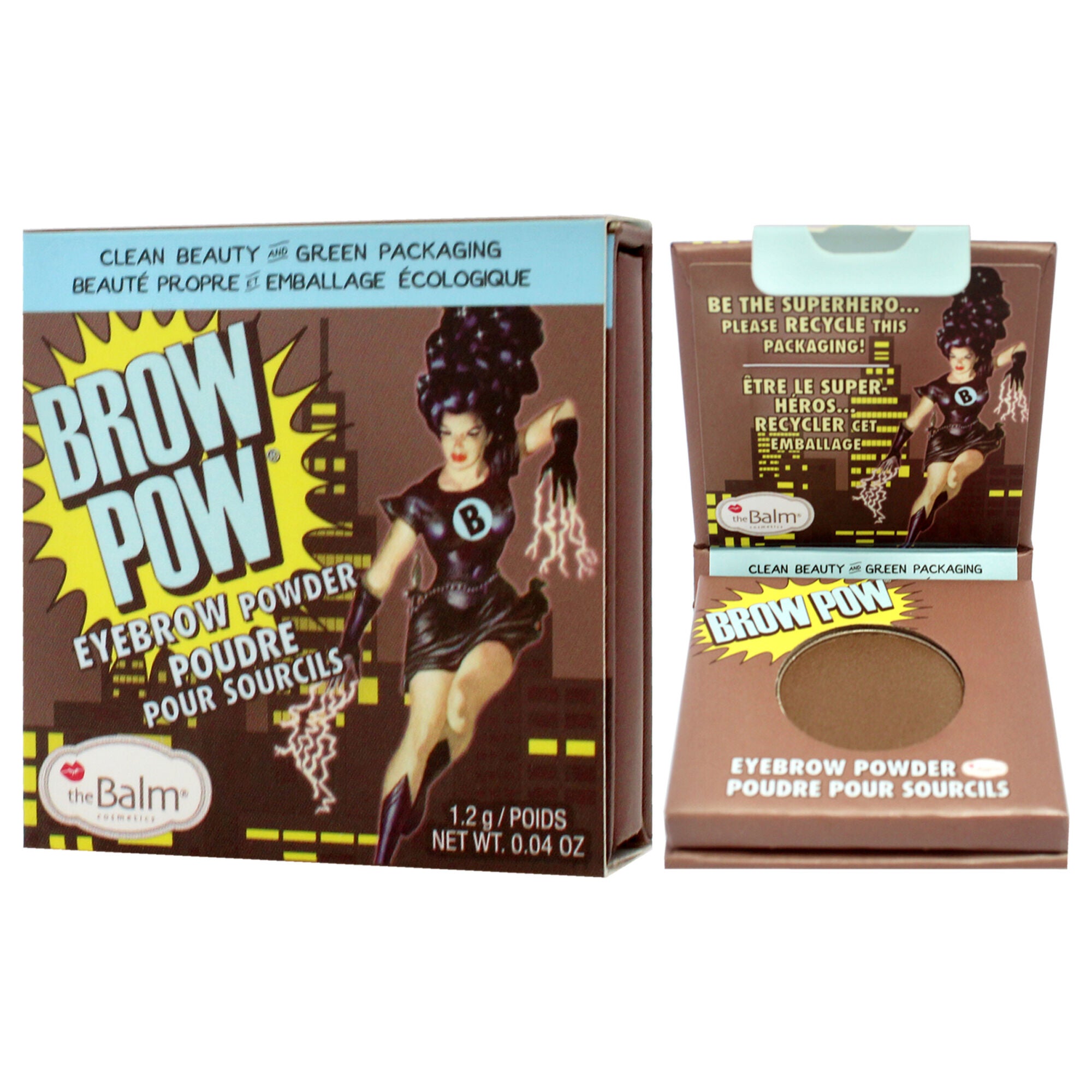 Brow Pow Eyebrow Powder - Dark Brown by the Balm for Women - 0.04 oz Eyebrow, See Description, alternate image number 3