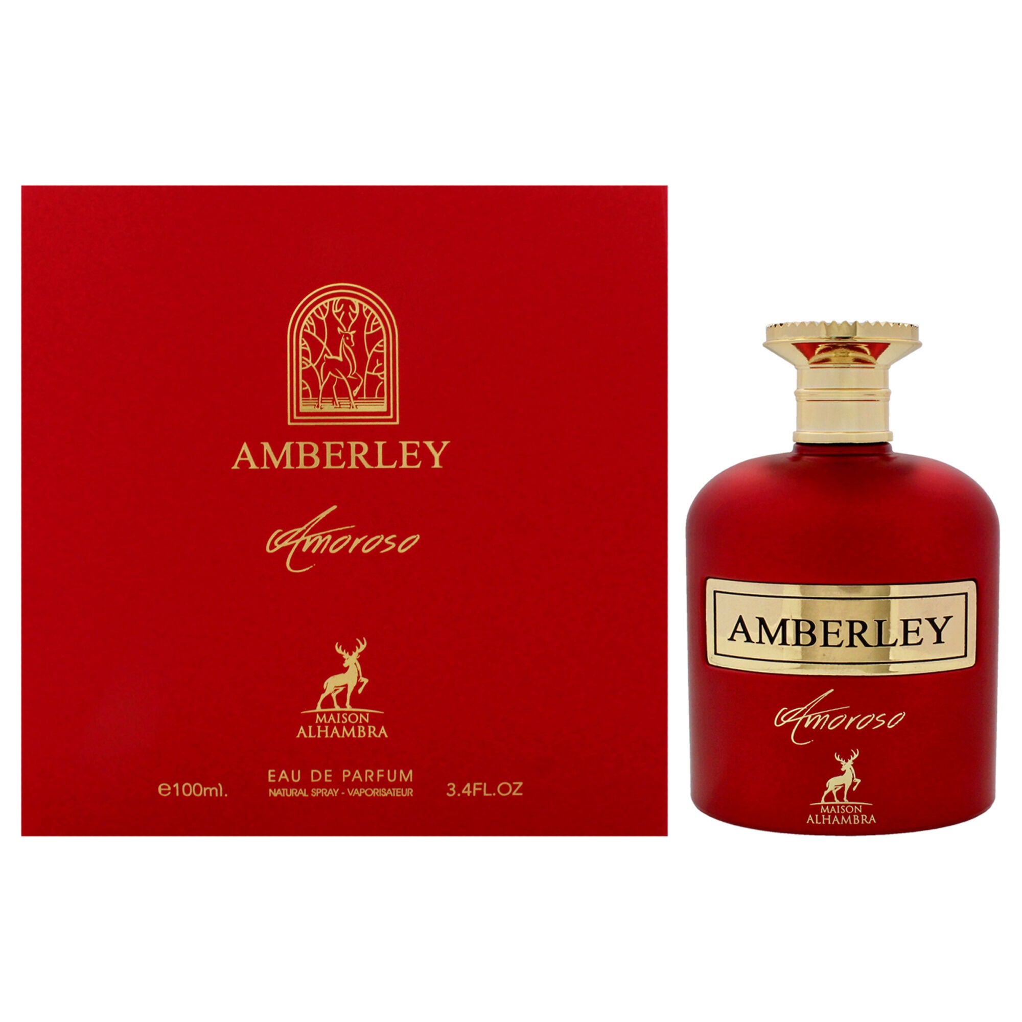 Amberley - Amoroso by Maison Alhambra for Unisex - 3.4 oz EDP Spray, Clear, hi-res image number 0