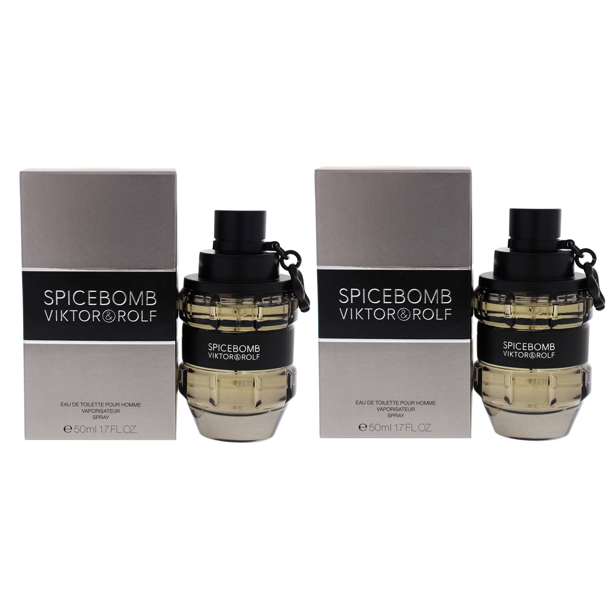 Spicebomb by Viktor and Rolf for Men - 1.7 oz EDT Spray - Pack of 2, Clear, hi-res image number 0