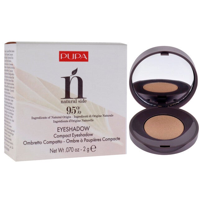 Natural Side Compact Eyeshadow - 004 Light Gold by Pupa Milano for Women - 0.07 oz Eye Shadow, See Description, alternate image number 1