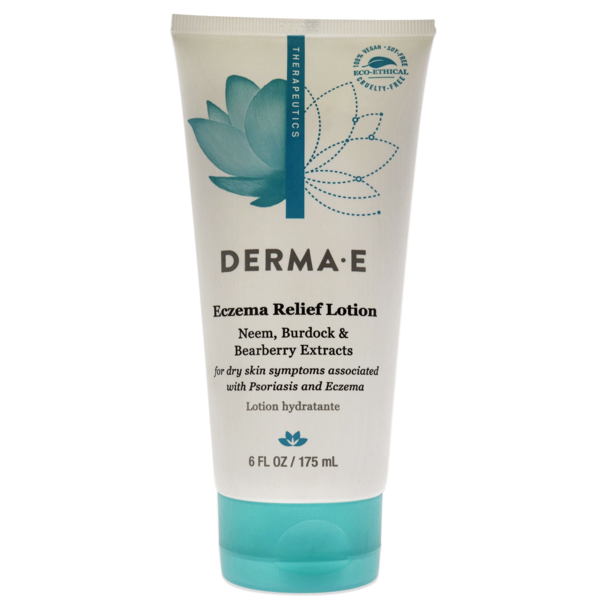 Eczema Relief Lotion - Neem, Burdock and Bearberry Extracts by Derma-E for Unisex - 6 oz Body Lotion, NA, hi-res image number 0
