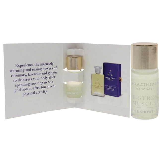 De-Stress Muscle Bath and Shower Oil by Aromatherapy Associates for Unisex - 0.1 oz Shower Oil, NA, alternate image number null