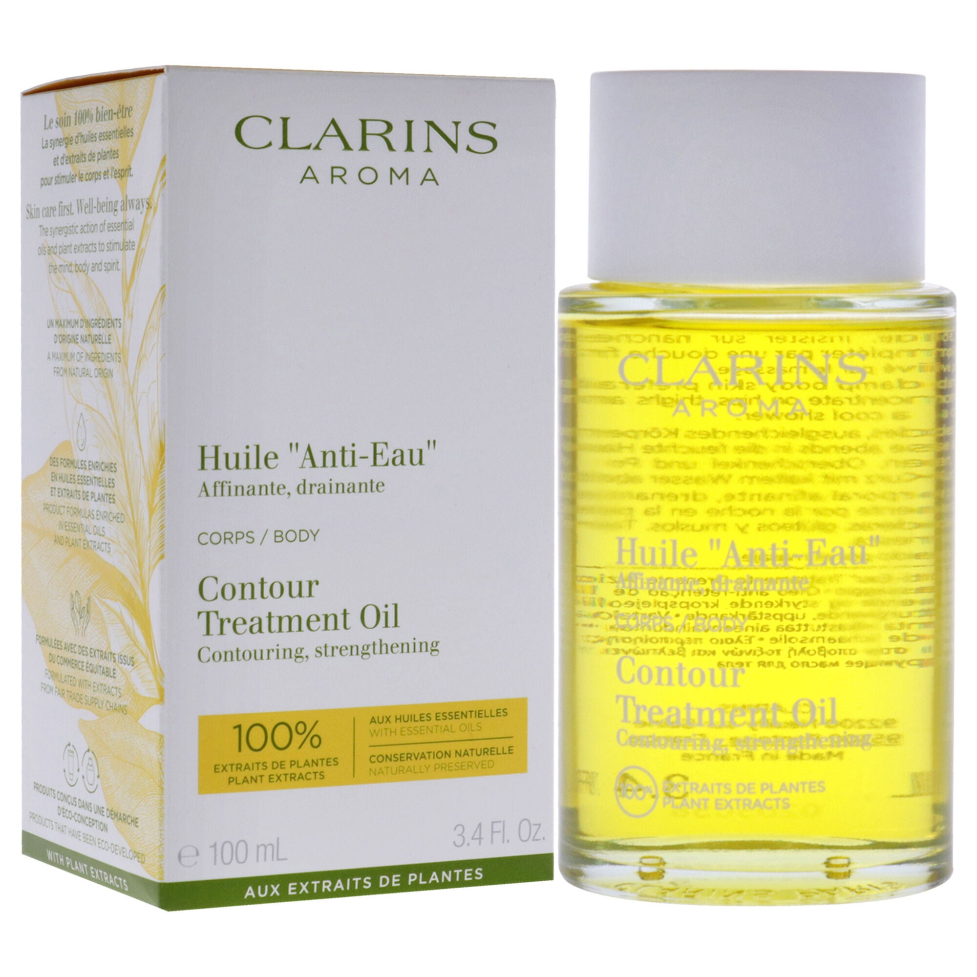 Contour Body Treatment Oil by Clarins for Unisex - 3.4 oz Treatment, , alternate image number 7
