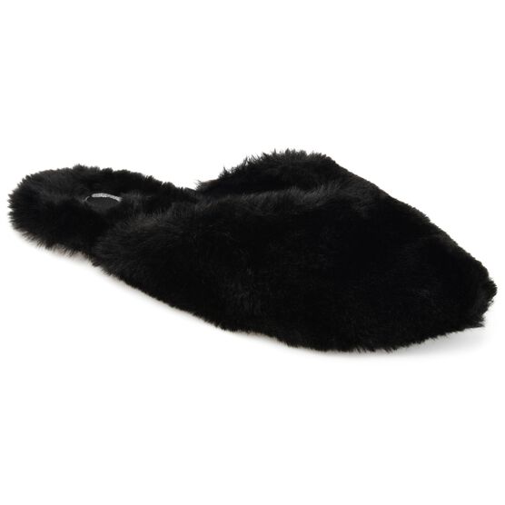 Women's Faux Fur Sundown Slipper, Black, hi-res image number null