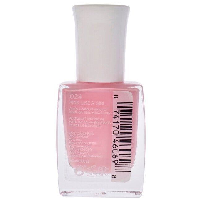 Mega Strength Nail Color - 024 Pink Like A Girl by Sally Hansen for Women - 0.4 oz Nail Polish, See Description, alternate image number 1