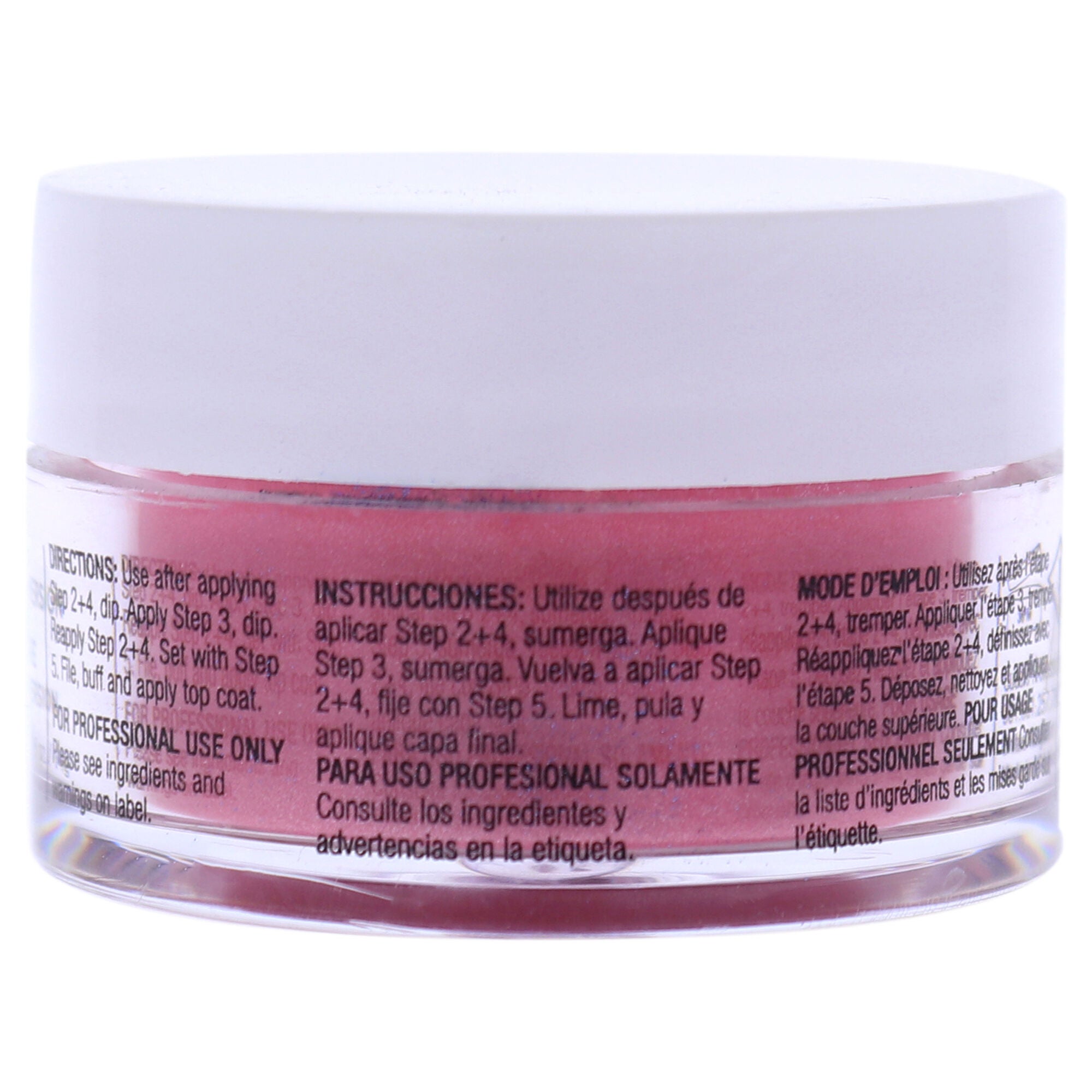 Pro Powder Polish Nail Colour Dip System - Rose with Rainbow Mica by Cuccio Colour for Women - 0.5 oz Nail Powder, , alternate image number 3