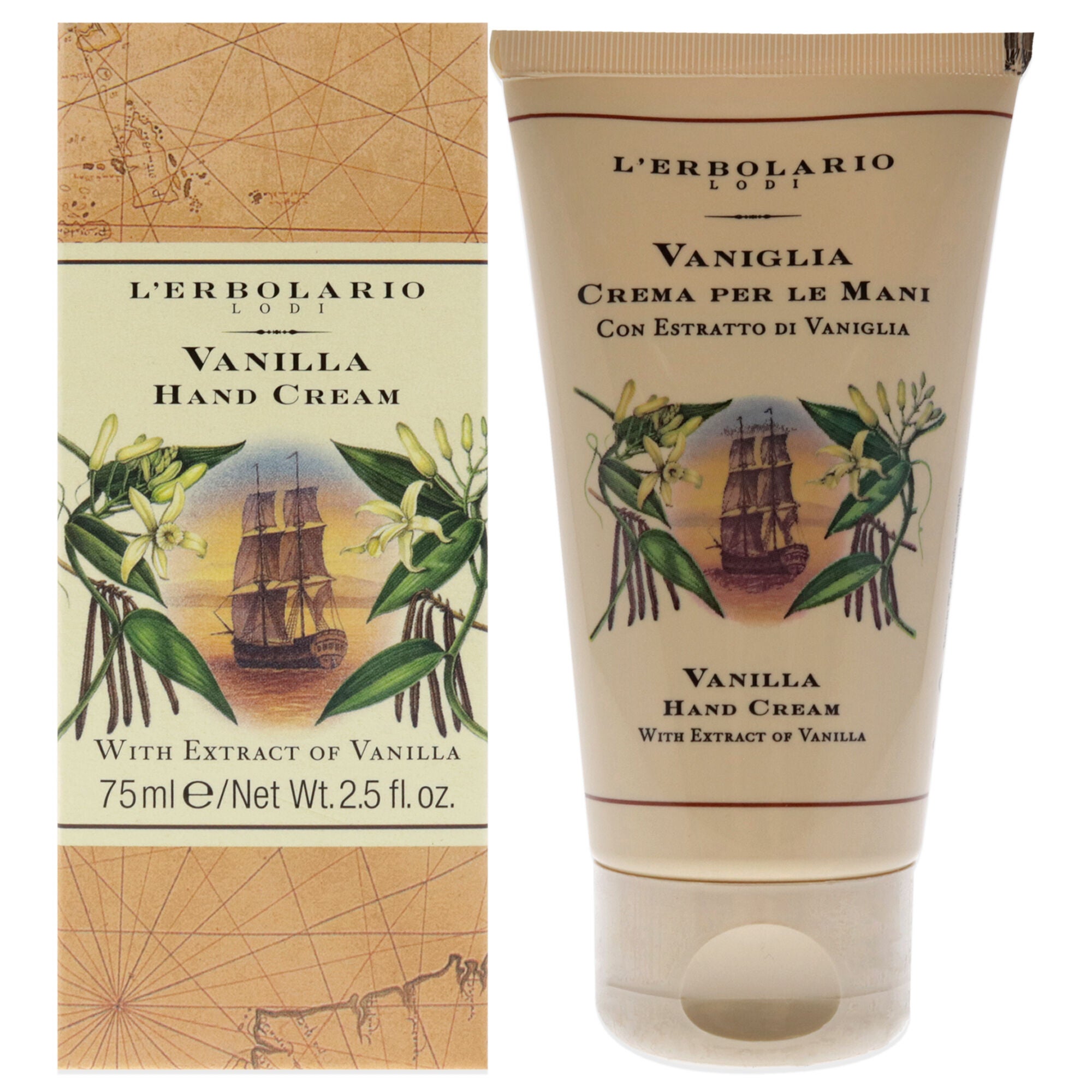 Vanilla Hand Cream by Lerbolario for Women - 2.5 oz Cream, See Description, hi-res image number 0