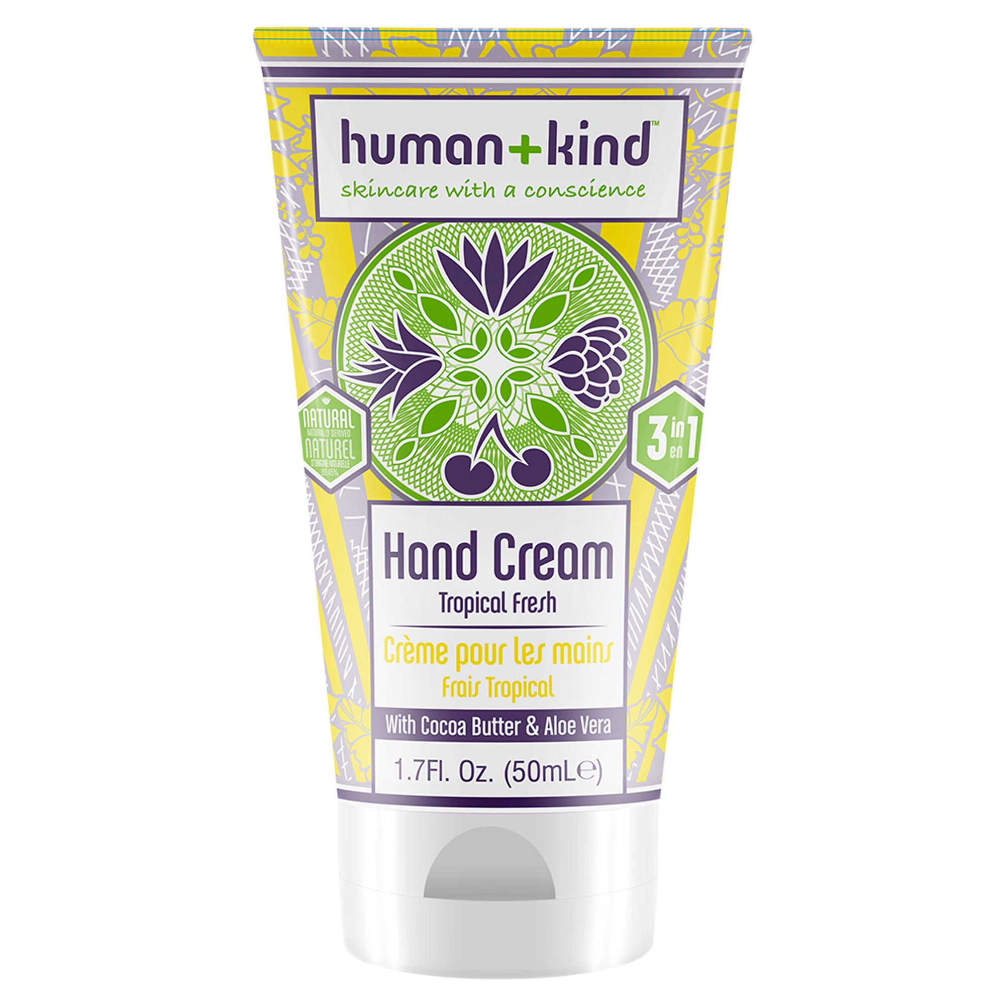 Hand Cream - Tropical Fresh by Human+Kind for Unisex - 1.7 oz Cream, See Description, hi-res image number 0