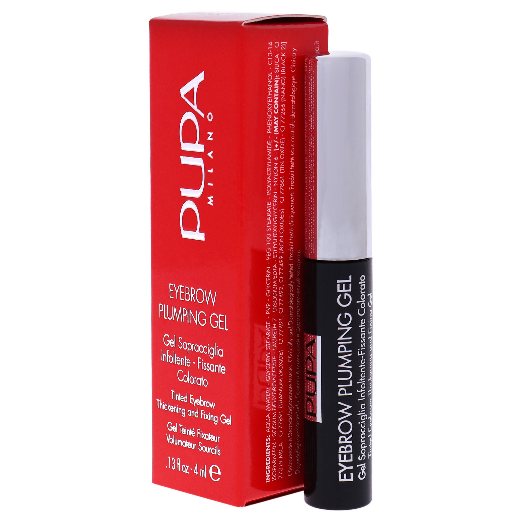 Eyebrow Plumping Gel - 002 Brown by Pupa Milano for Women - 0.13 oz Eyebrow Gel, See Description, alternate image number 2