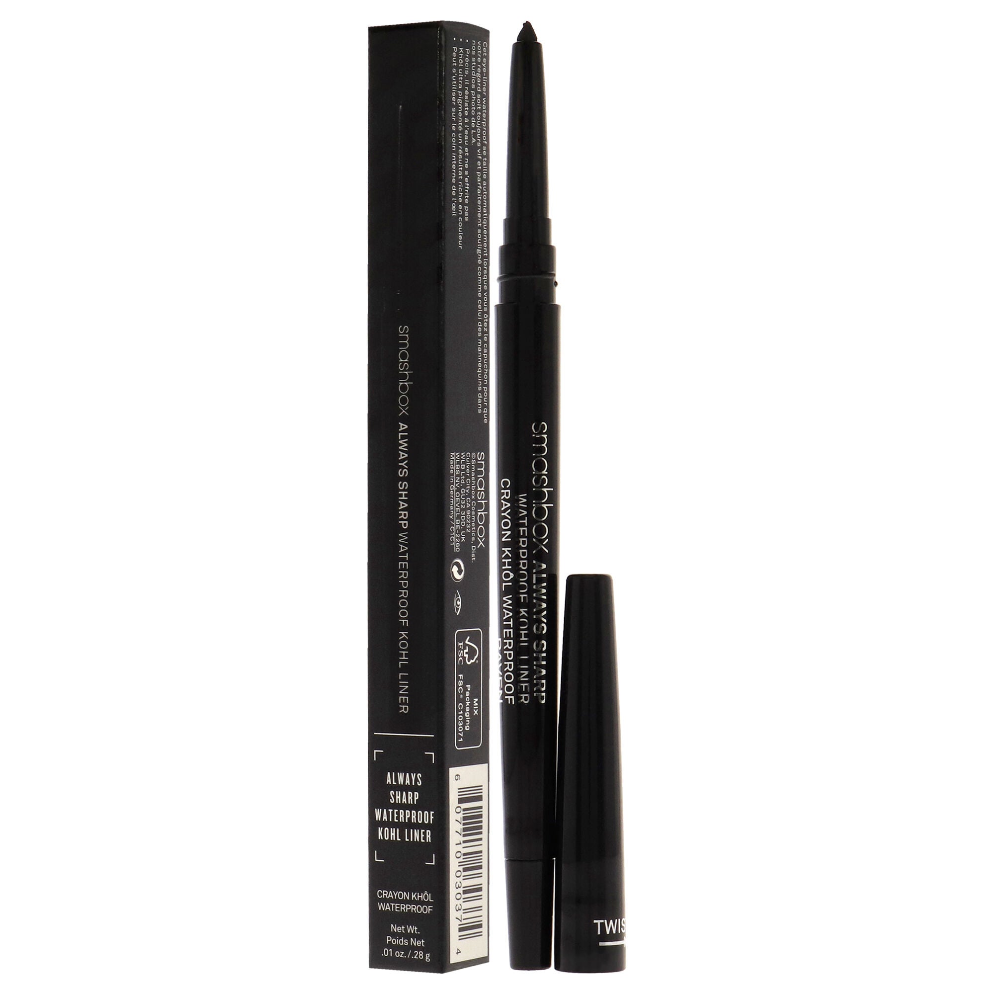 Always Sharp Waterproof Kohl Liner - Raven by SmashBox for Women - 0.01 oz Eyeliner, See Description, alternate image number 3