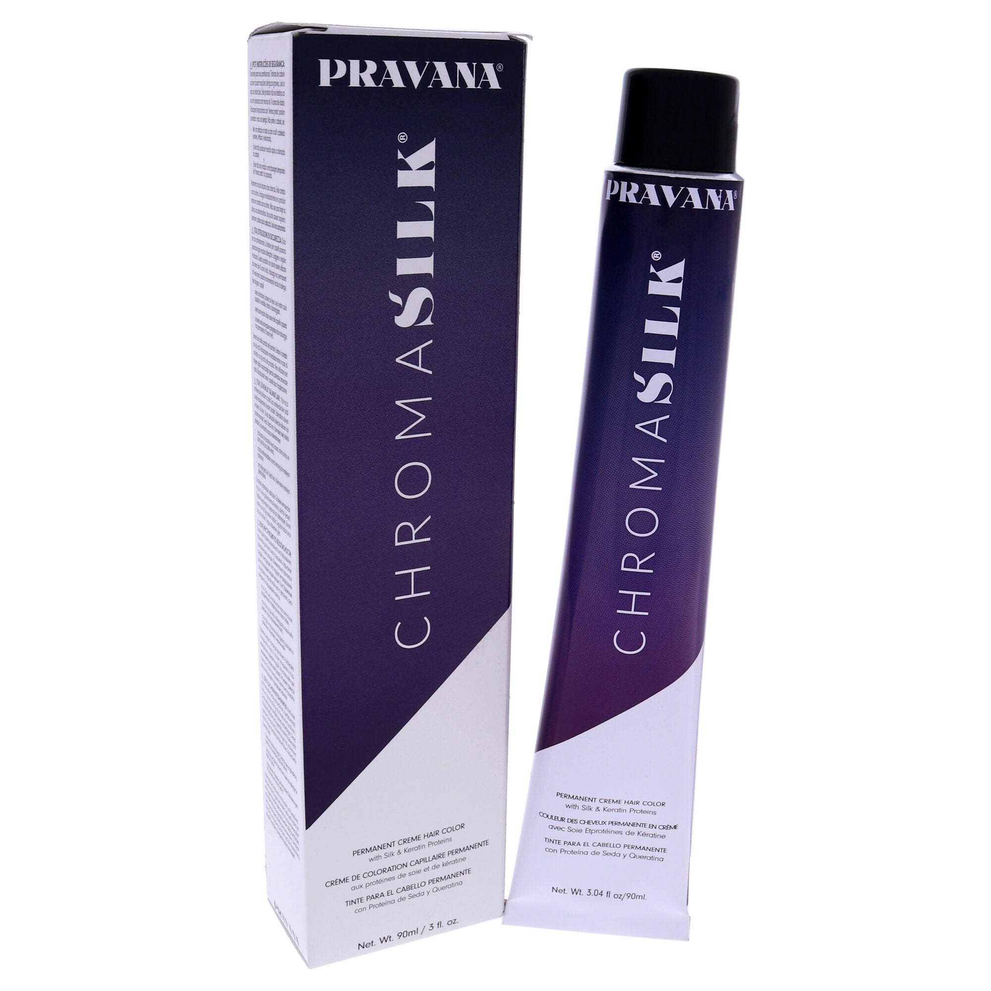 ChromaSilk Creme Hair Color - 7.7 Light Violet Blonde by Pravana for Unisex - 3 oz Hair Color, See Description, alternate image number 3