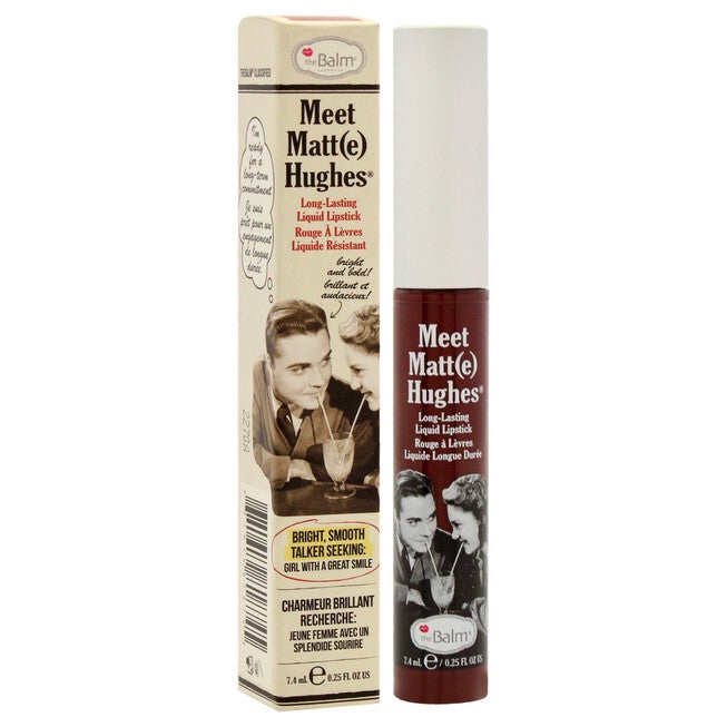 Meet Matte Hughes Long Lasting Liquid Lipstick - Fierce by the Balm for Women - 0.25 oz Lipstick, Brown, alternate image number 1