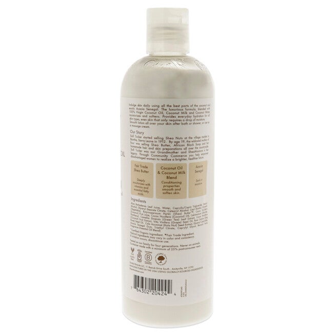 100% Virgin Coconut Oil Daily Hydration Body Lotion by Shea Moisture for Unisex - 13 oz Body Lotion, NA, alternate image number null