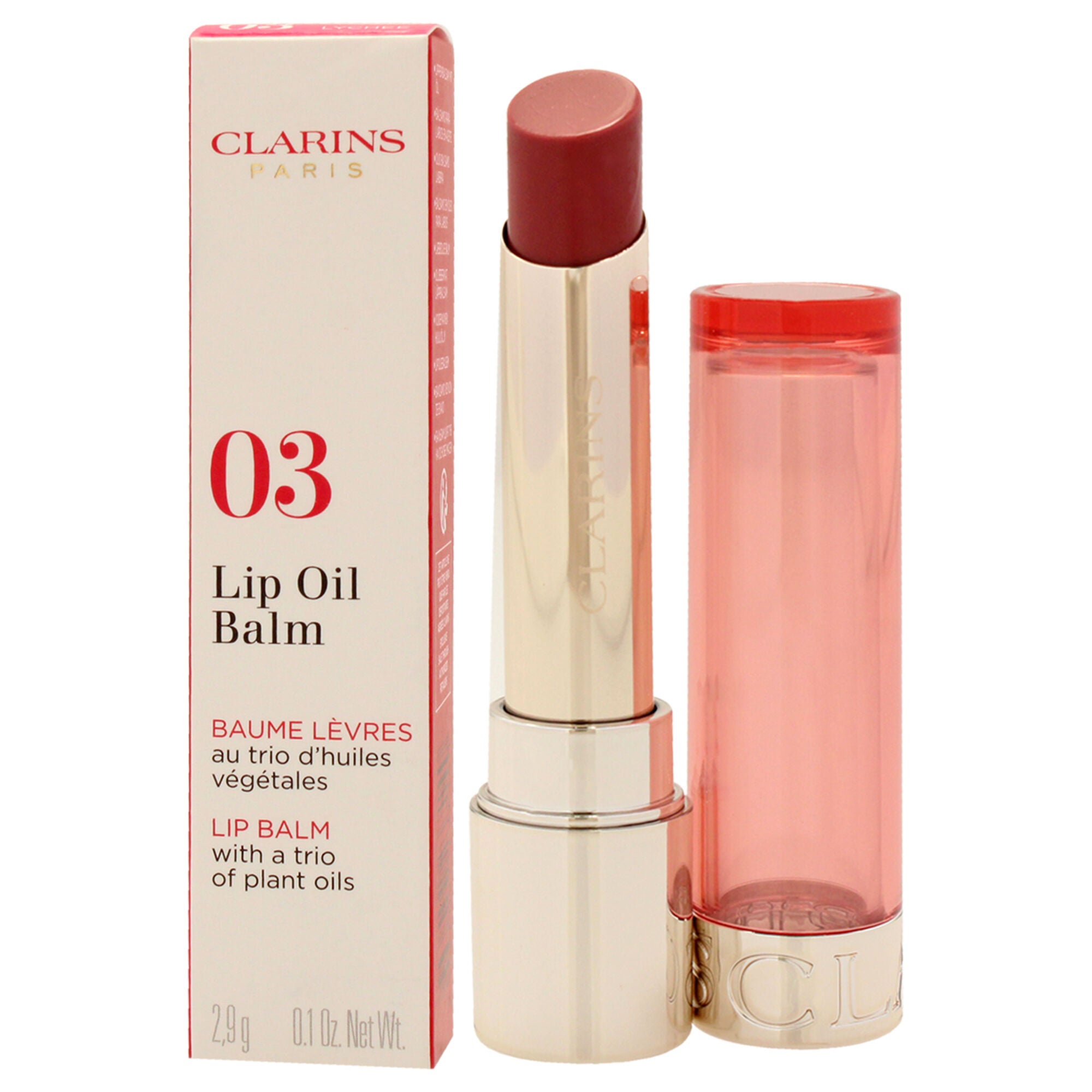 Lip Oil Balm - 03 Lychee by Clarins for Women - 0.1 oz Lip Balm, See Description, alternate image number 3