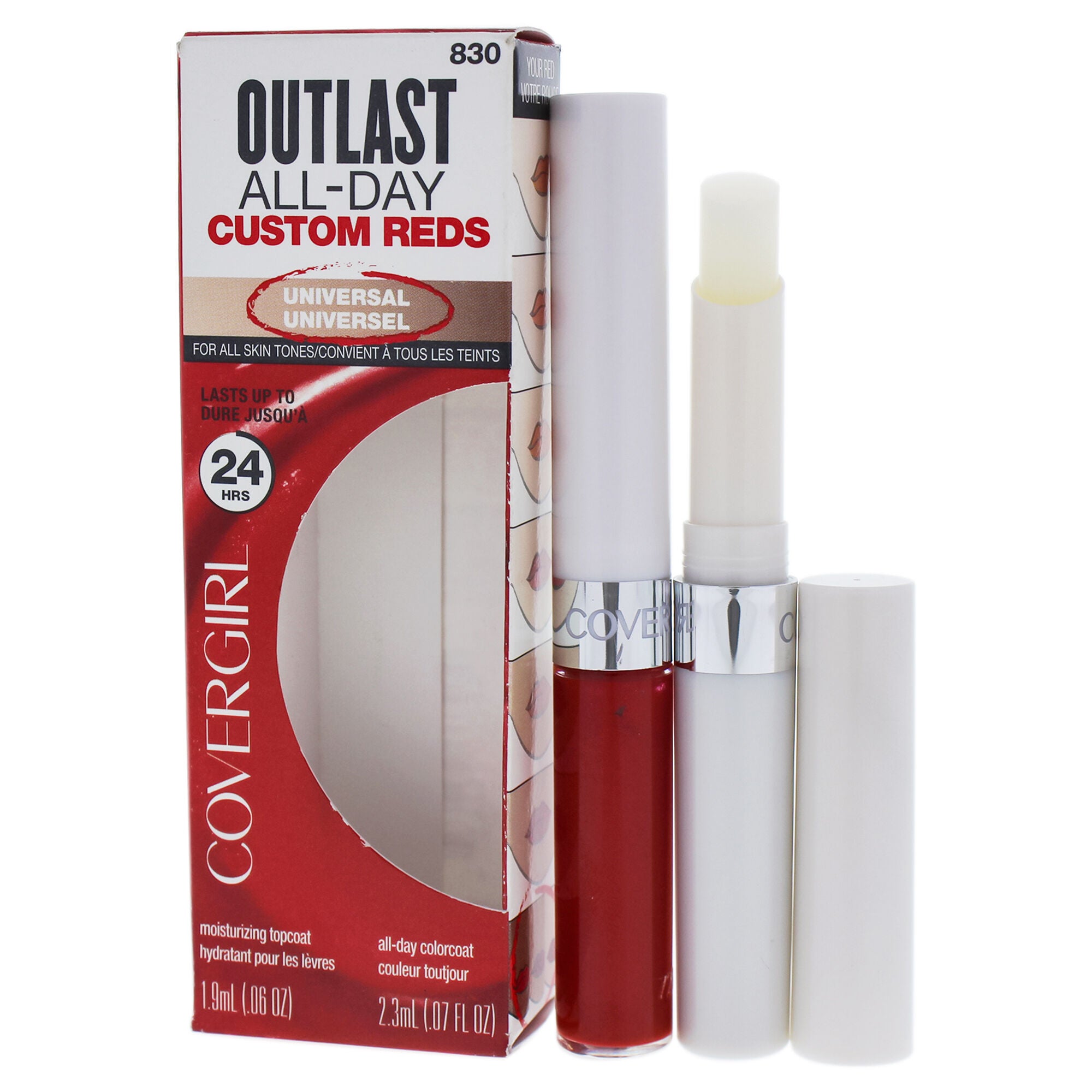 Outlast All Day Custom Reds Lipcolor - 830 Your Classic Red by CoverGirl for Women - 0.13 oz Lip Color, See Description, alternate image number 2
