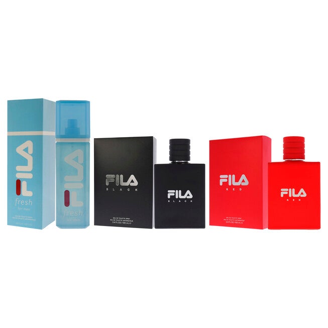 Fila Kit by Fila for Men - 3 Pc Kit 3.4oz Fila Black EDT Spray, 3.4oz Fila Fresh EDT Spray, 3.4oz Fila Red EDT Spray, See Description, alternate image number 3