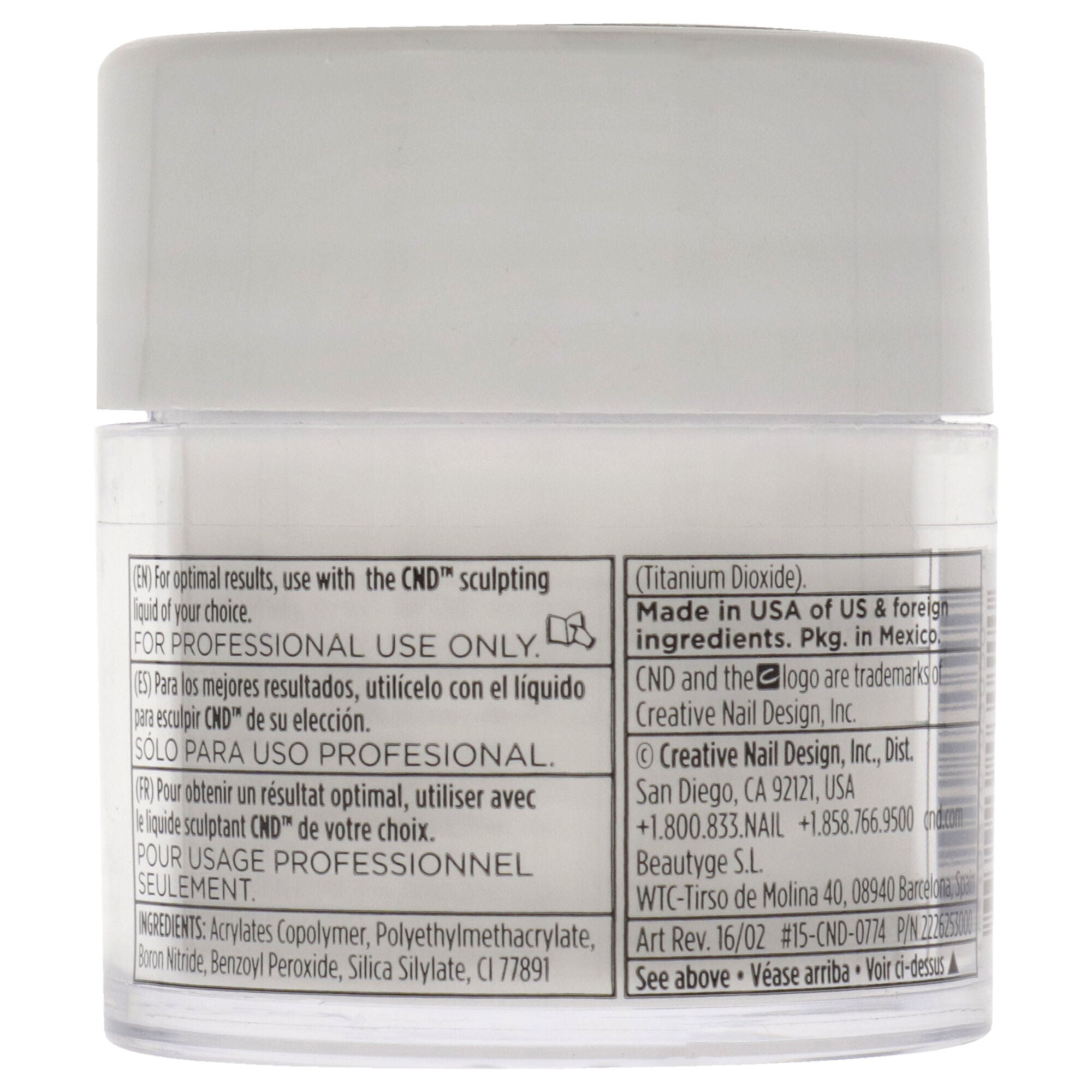 Perfect Color Sculpting Powder - Pure White Opaque by CND for Women - 0.8 oz Powder, See Description, alternate image number 1