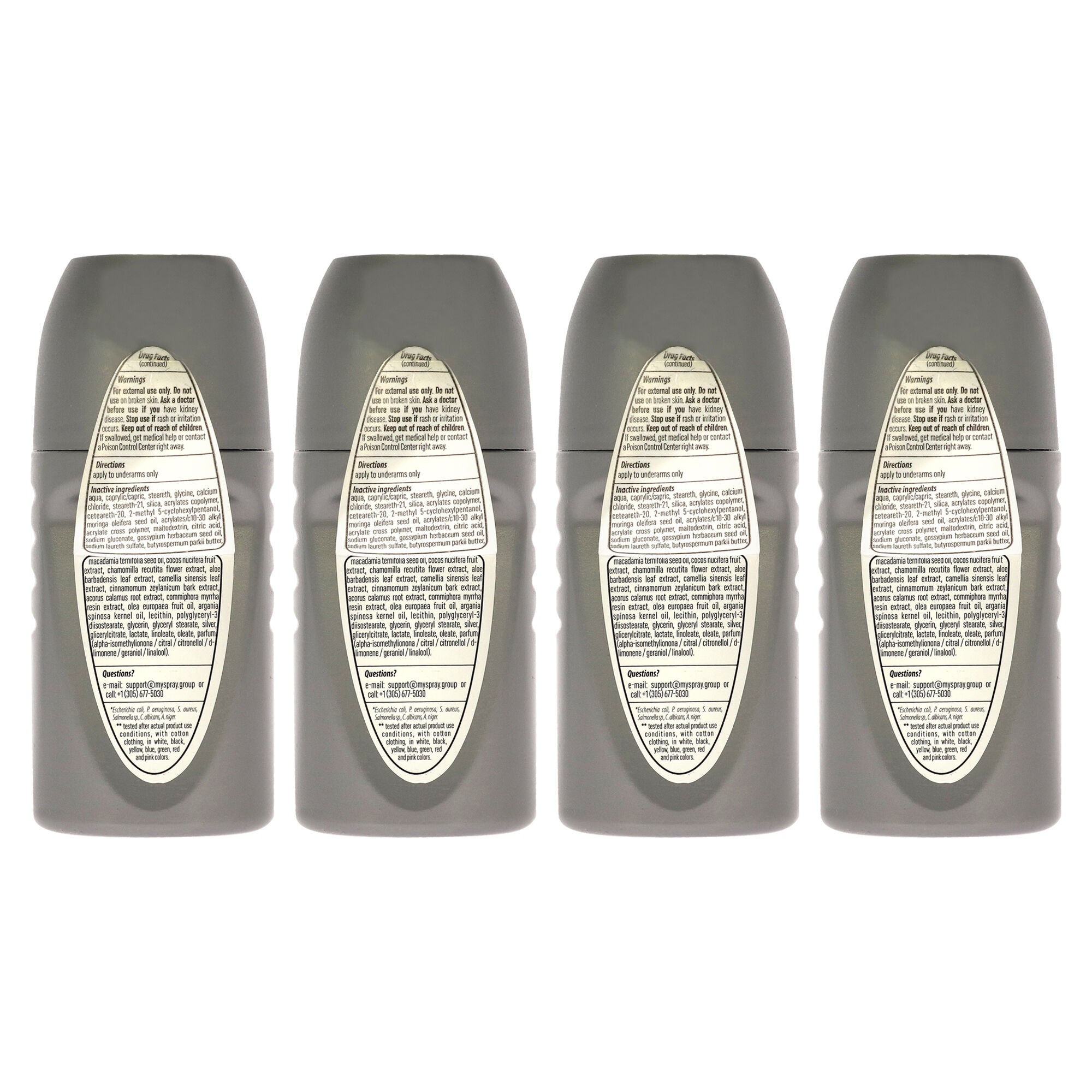 72 Hours Elements Antibac Antiperspirant Deodorant - Shine Silver by Above for Men - 1.7 oz Deodorant Roll-On - Pack of 4, See Description, alternate image number 1