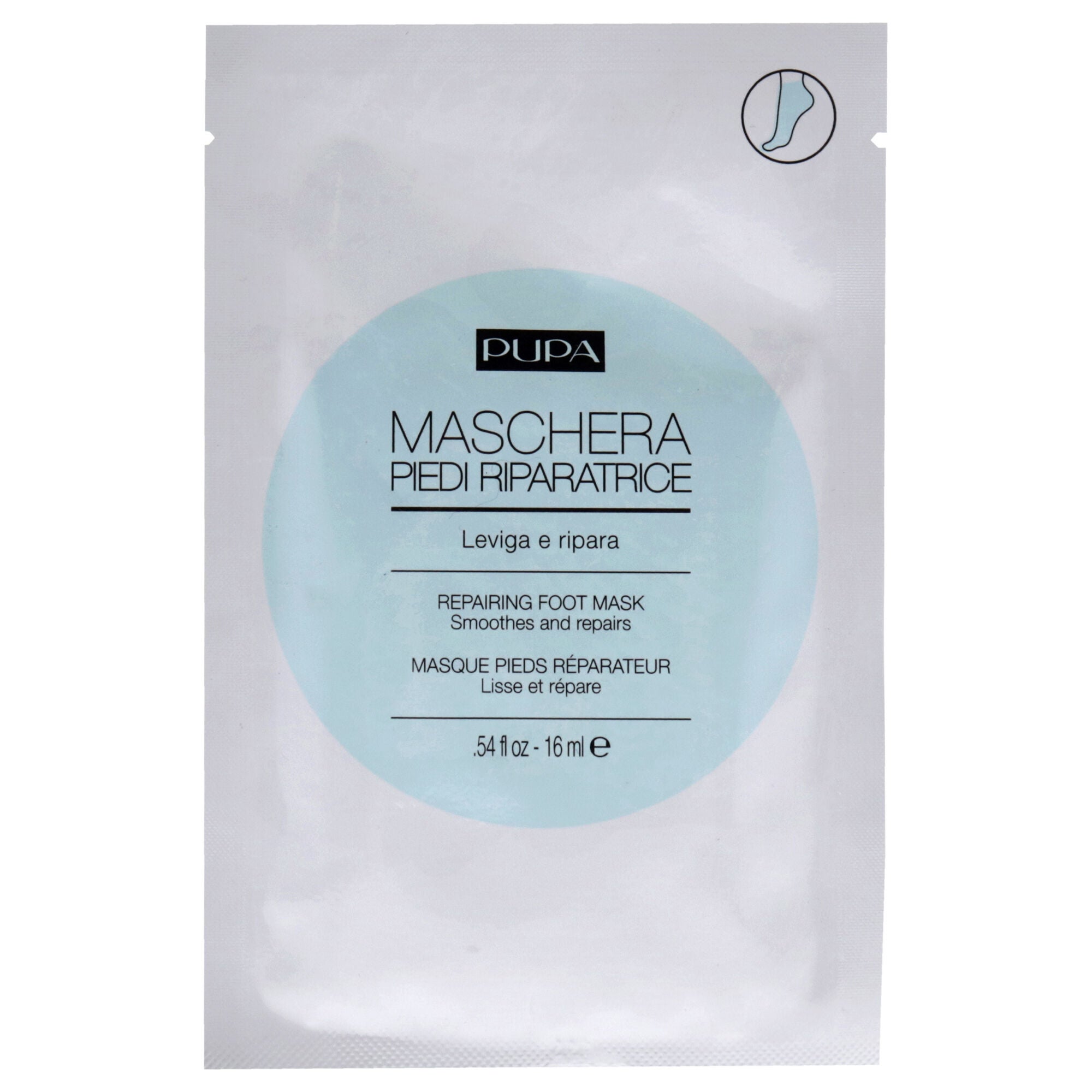 Repairing Foot Mask by Pupa Milano for Unisex - 0.54 oz Mask, See Description, hi-res image number 0