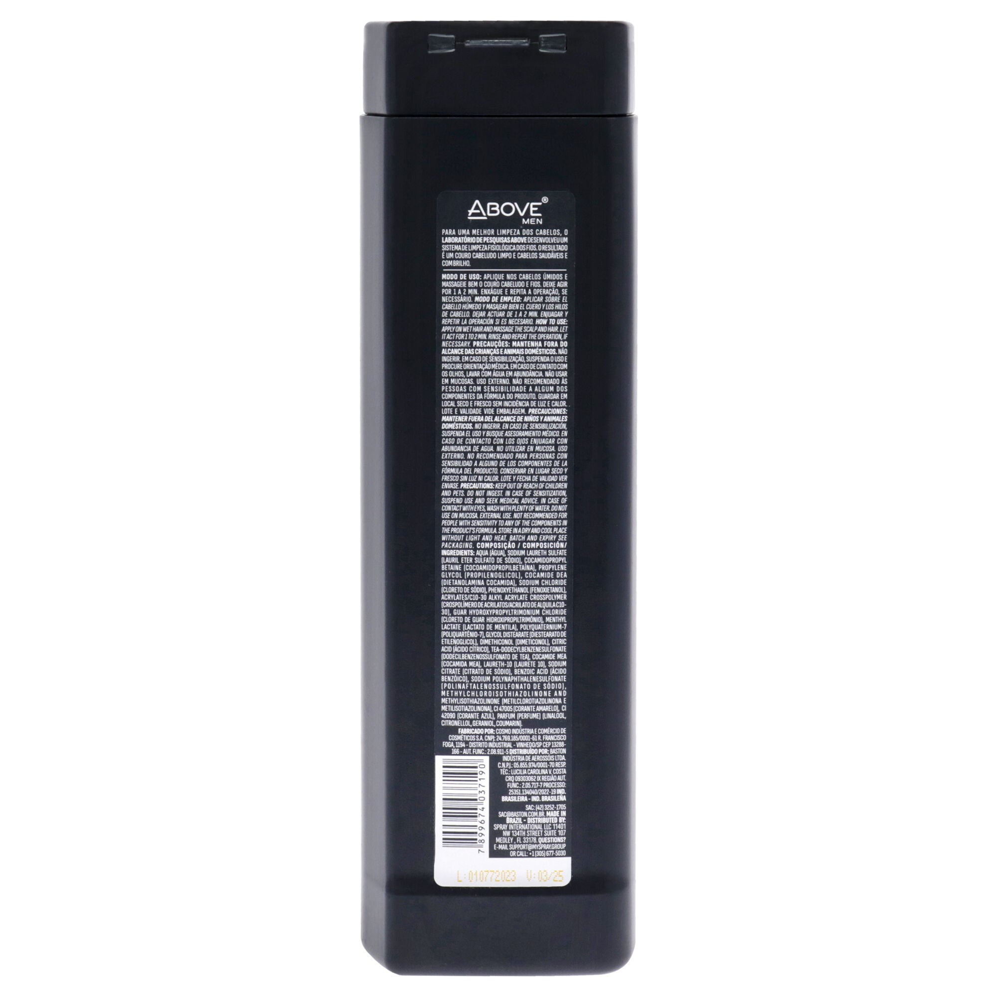 Fresh 3 In 1 Shampoo Hydration by Above for Men - 10.9 oz Shampoo, See Description, alternate image number 1