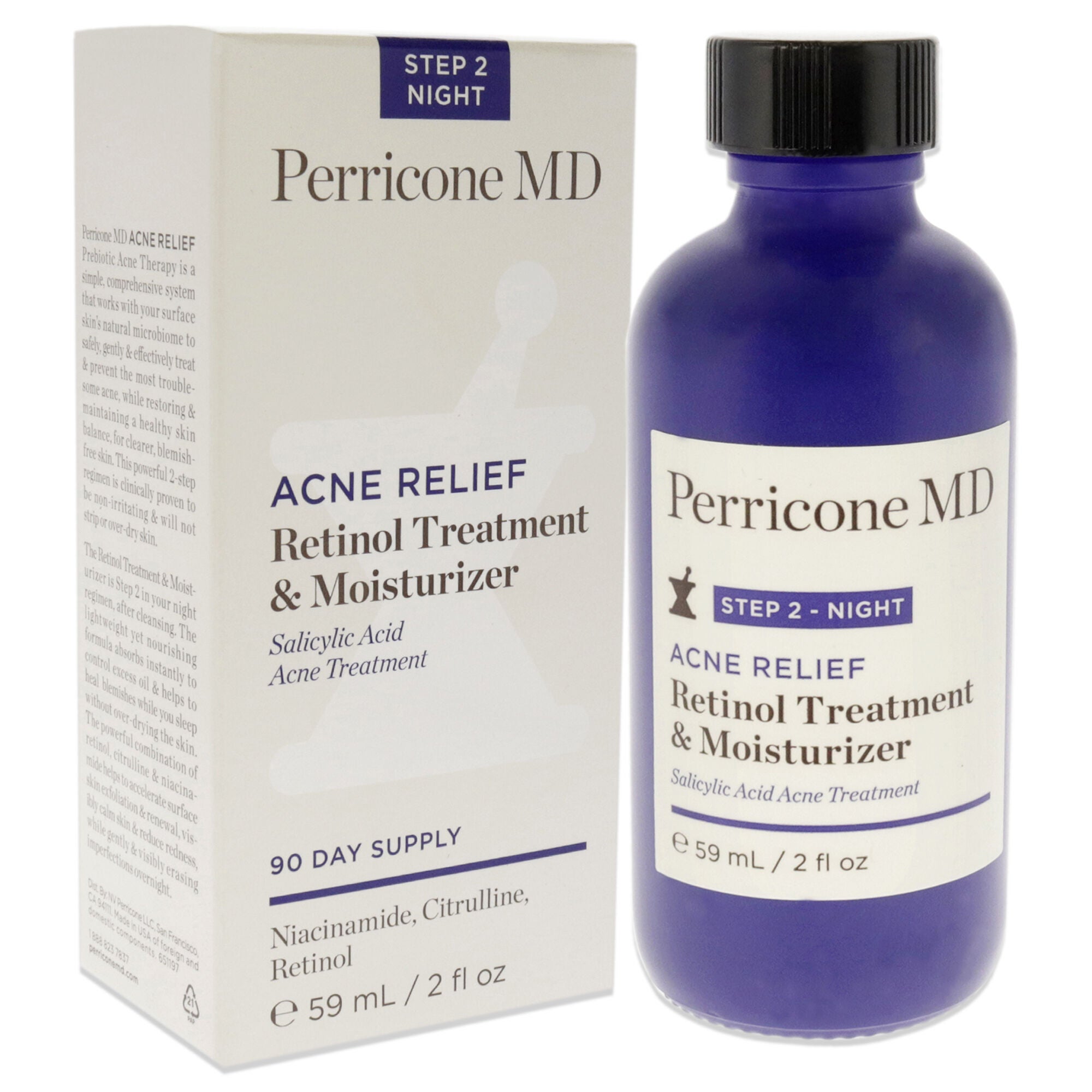 Acne Relief Retinol Treatment and Moisturizer by Perricone MD for Unisex - 2 oz Treatment, , alternate image number 6