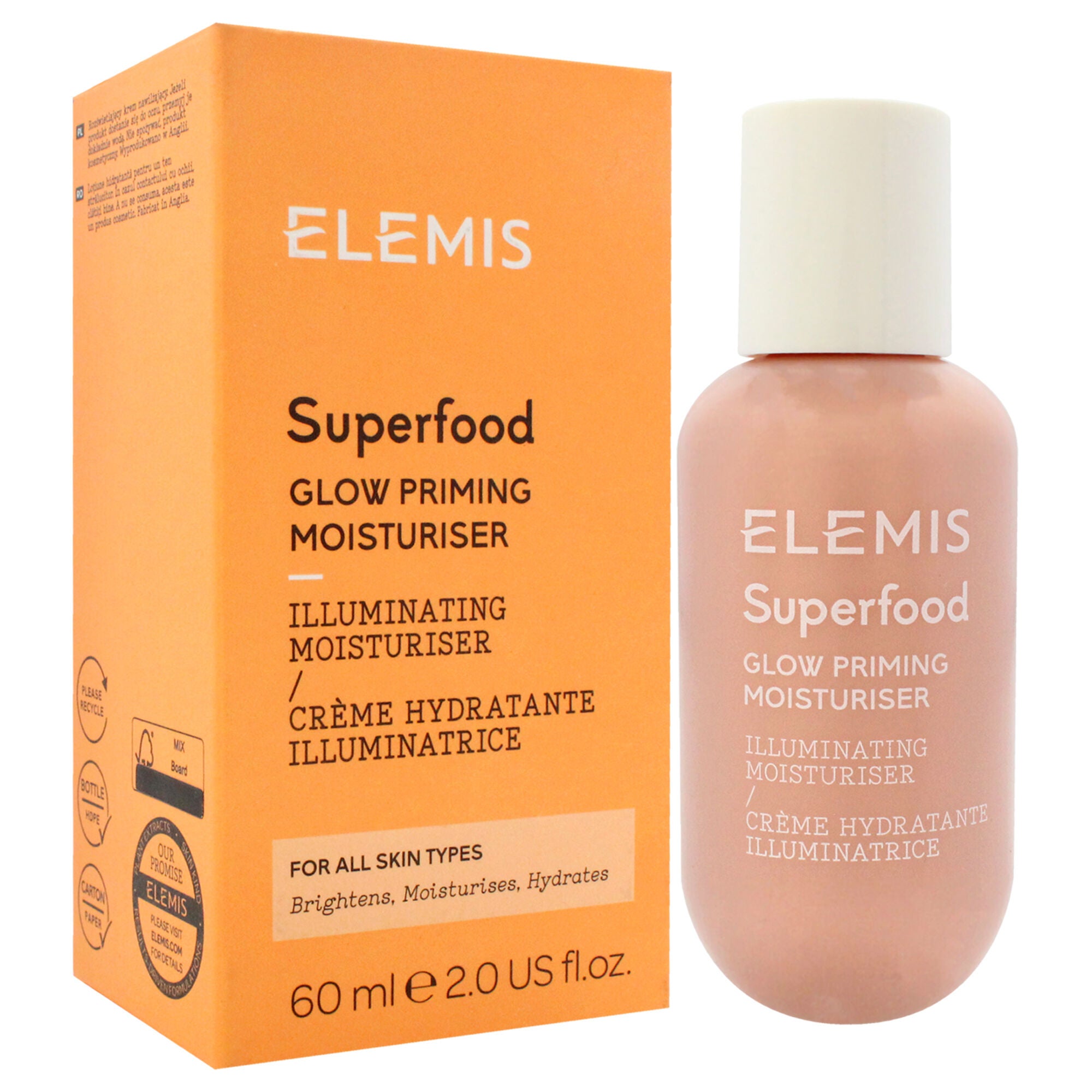 Superfood Glow Priming Moisturiser by Elemis for Women - 2 oz Moisturiser, , alternate image number 7