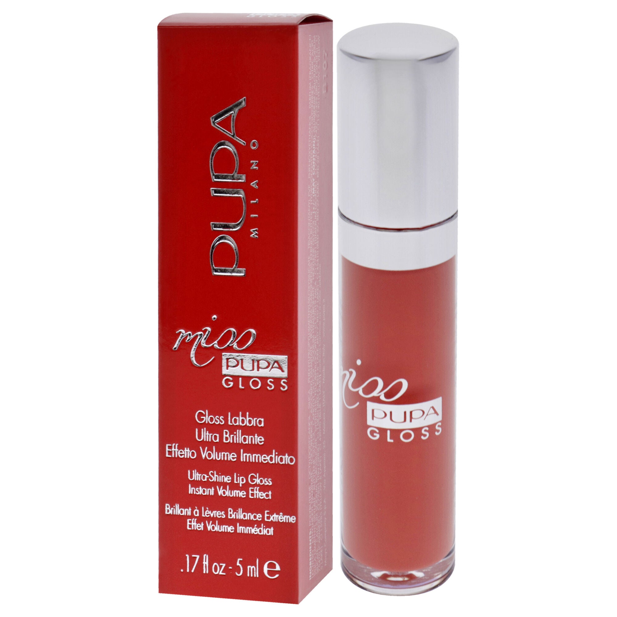 Miss Pupa Gloss Ultra-Shine Lip Gloss - 202 Frosted Apricot by Pupa Milano for Women - 0.17 oz Lip Gloss, , alternate image number 7