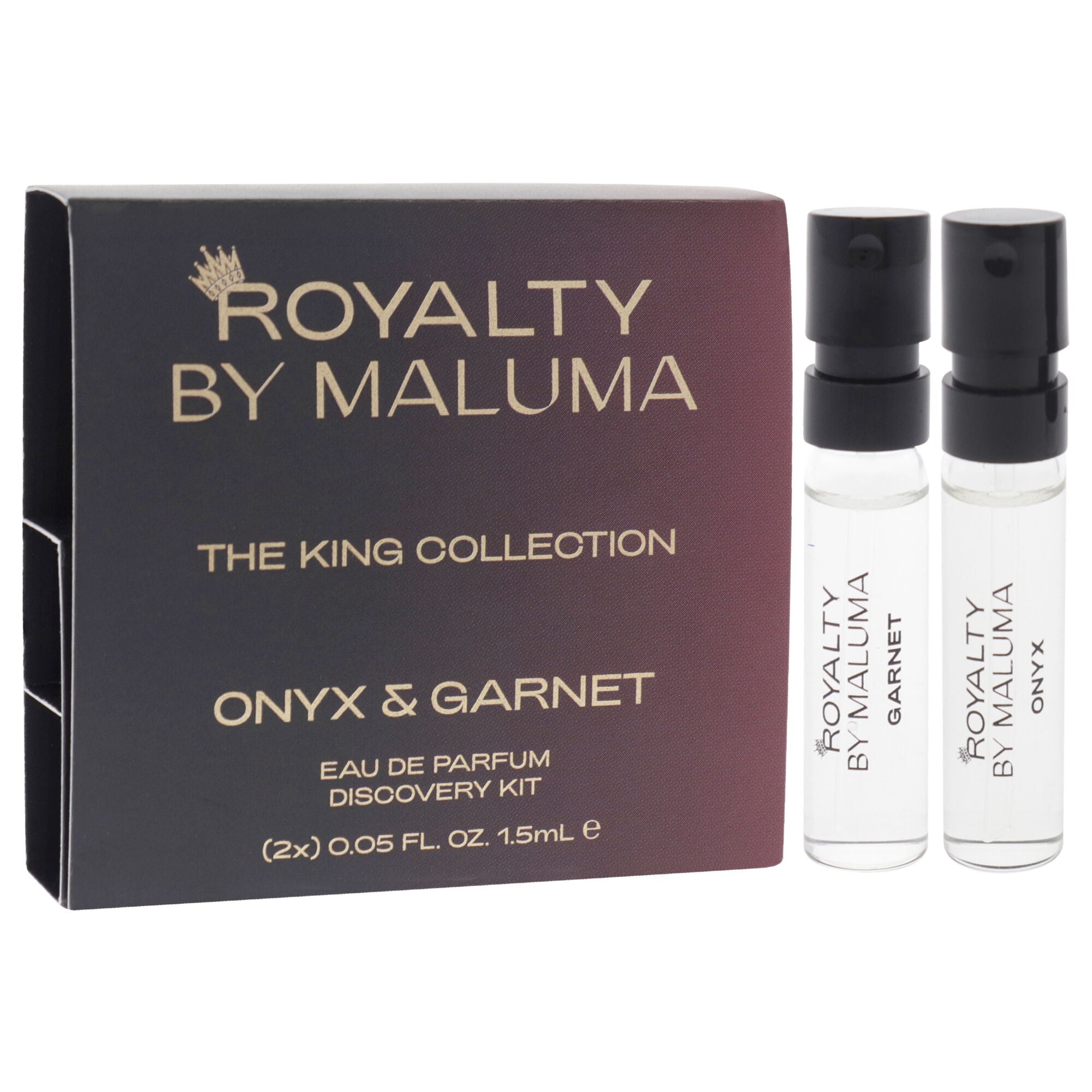 Kings by Royalty By Maluma for Men - 2 Pc Mini Gift Set 0.05oz Onyx EDP Spray, 0.05oz Garnet EDP Spray, See Description, alternate image number 1