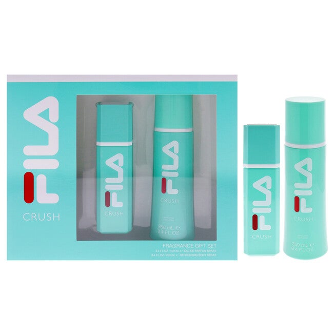Fila Crush by Fila for Unisex - 2 Pc Gift Set 3.4oz EDP Spray, 8.4oz Body Spray, See Description, hi-res image number 0