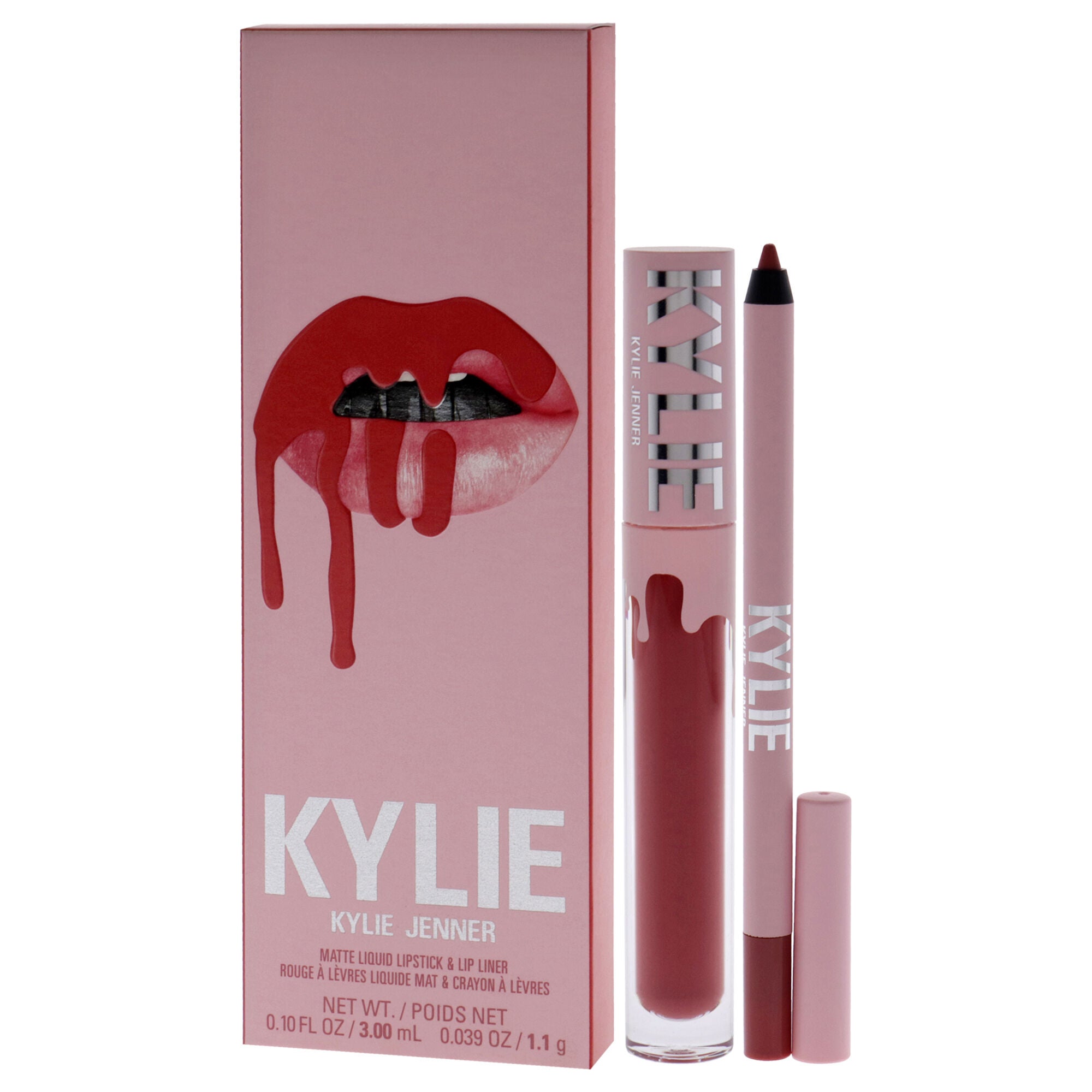 Matte Lip Kit - 500 Kristen by Kylie Cosmetics for Women - 2 Pc 0.10oz Matte Liquid Lipstick, 0.039oz Lip Liner, , alternate image number 8
