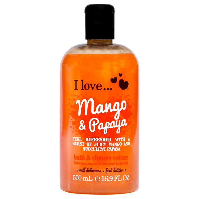 Bath and Shower Creme - Mango and Papaya by I Love Cosmetics for Women - 16.9 oz Shower Cream, See Description, hi-res image number 0