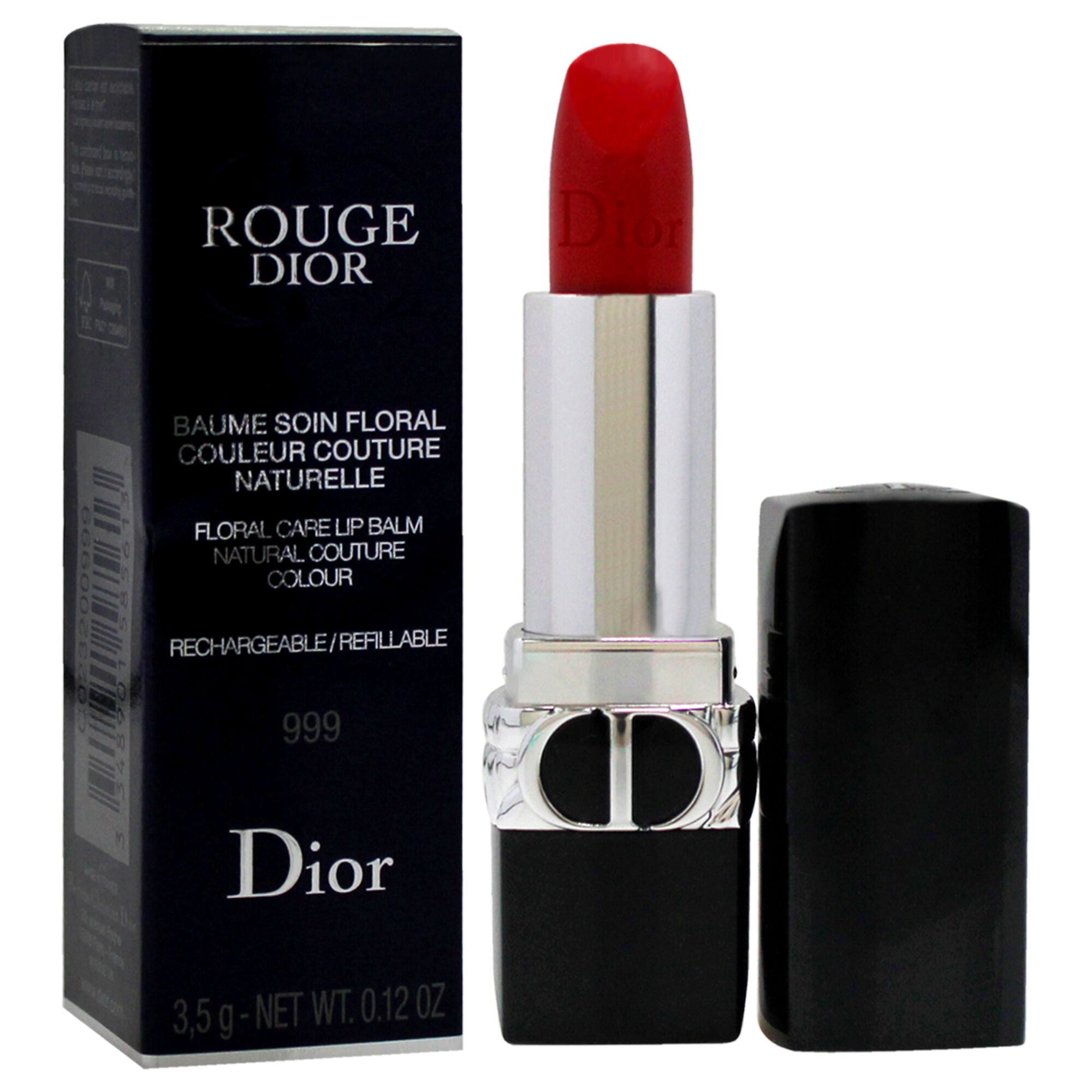 Rouge Dior Floral Care Lip Balm Satin - 999 by Christian Dior for Women - 0.12 oz Lip Balm (Refillable), See Description, alternate image number 2