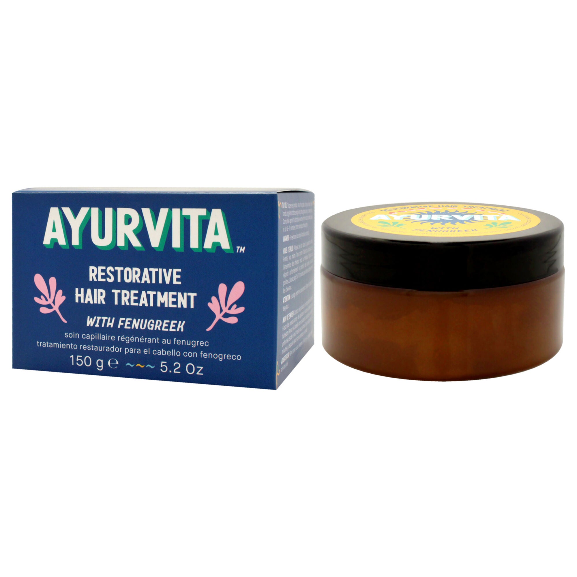 Restorative Hair Treatment With Fenugreek by AyurVita for Unisex - 5.2 oz Treatment, See Description, alternate image number 3