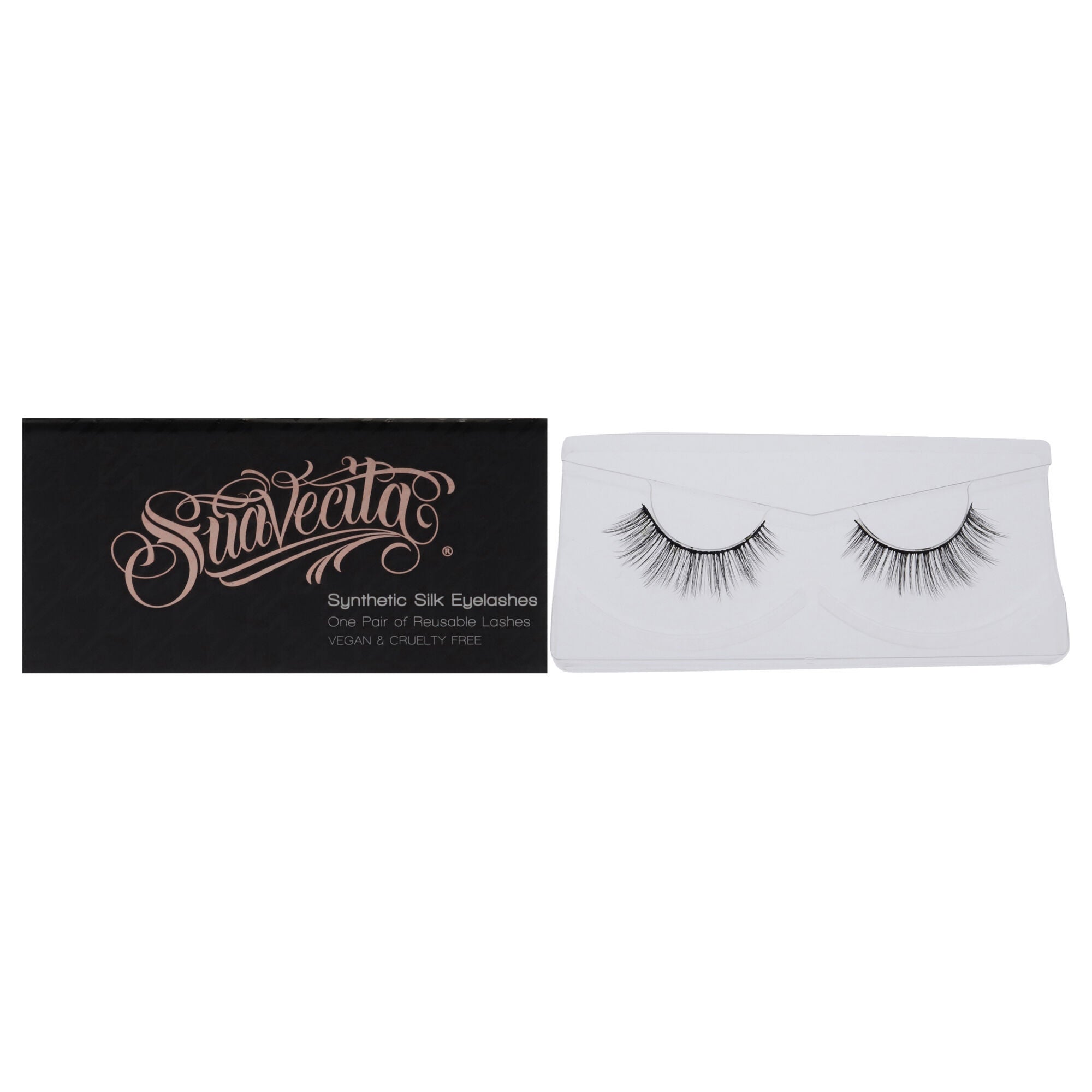 Synthetic Silk Lashes - Licorice by Suavecito for Women - 1 Pair Eyelashes, See Description, hi-res image number 0