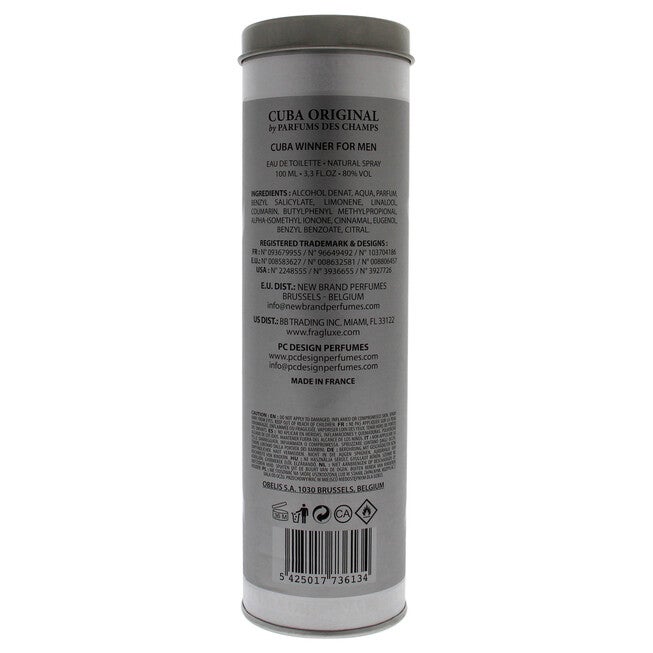 Cuba Winner by Cuba for Men - 3.3 oz EDT Spray, , alternate image number 3
