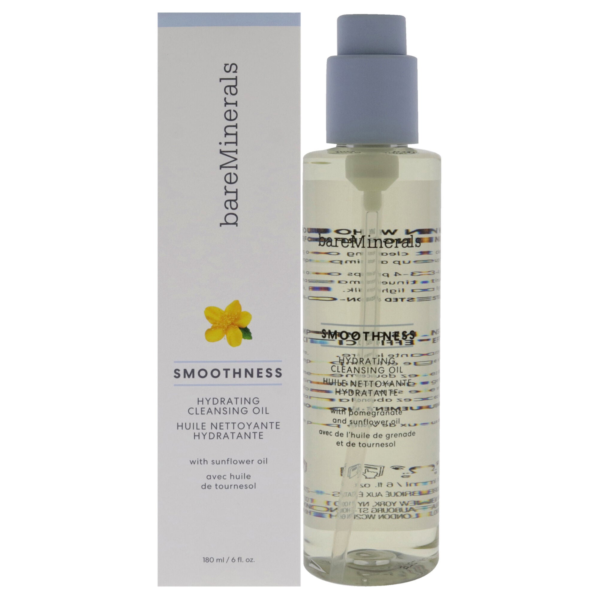 Smoothness Hydrating Cleansing Oil by bareMinerals for Unisex - 6 oz Cleanser, NA, hi-res image number 0