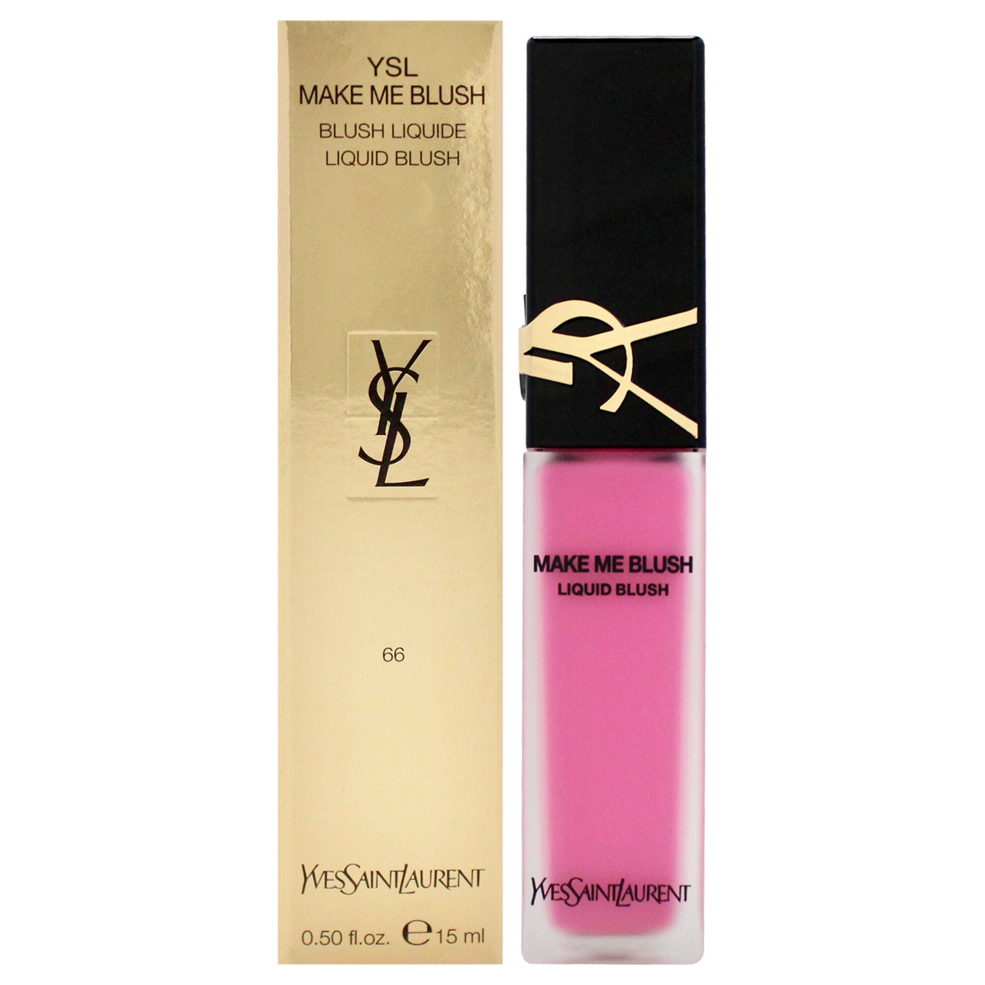 Make Me Blush Liquid Blush - 66 Fuchsia Fling by Yves Saint Laurent for Women - 0.50 oz Blush, Pink, hi-res image number 0