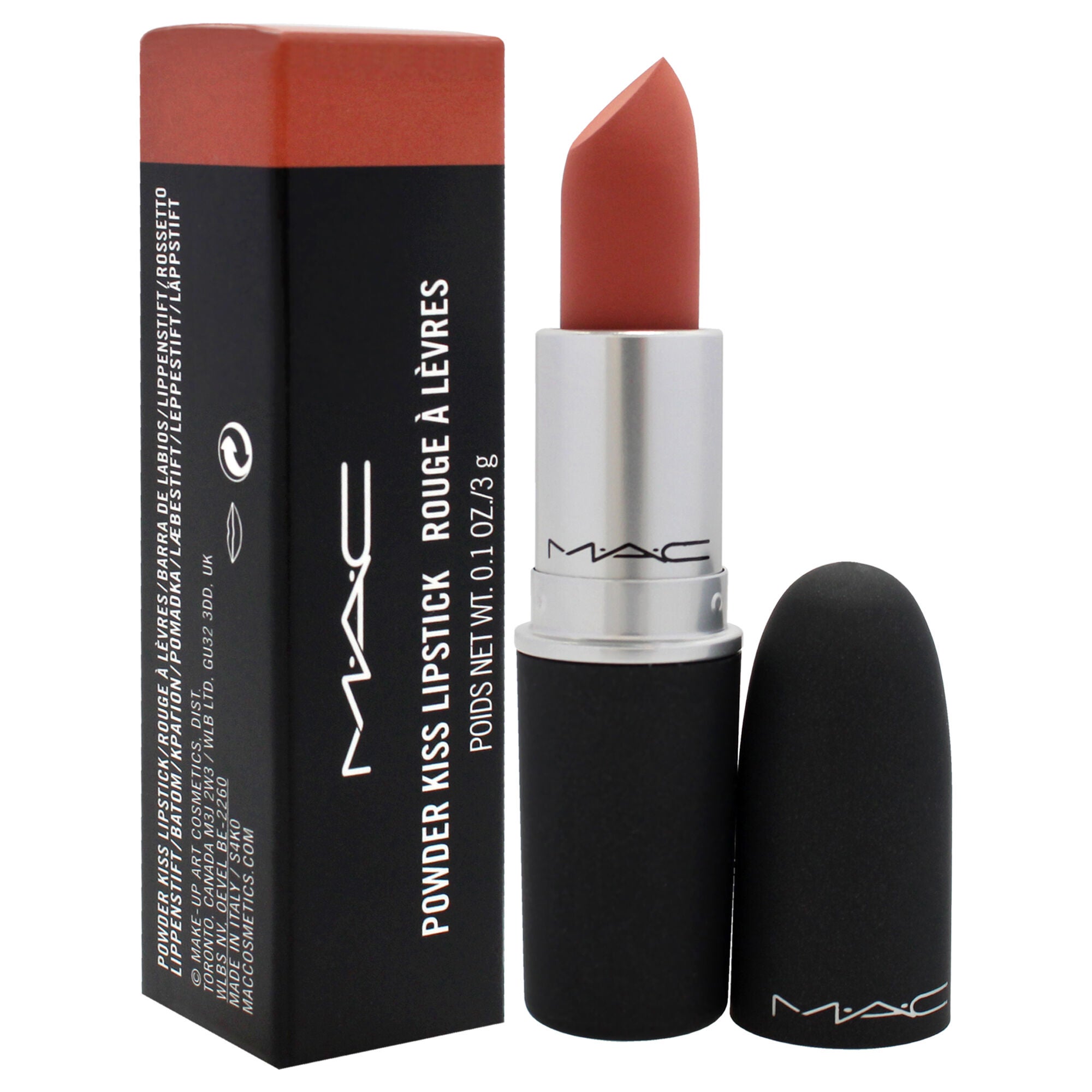 Powder Kiss Lipstick - 314 Mull It Over by MAC for Women - 0.1 oz Lipstick, See Description, alternate image number 1