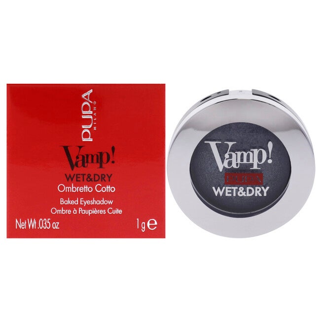 Vamp! Wet and Dry Baked Eyeshadow - 305 Anthracite Grey by Pupa Milano for Women - 0.035 oz Eye Shadow, NA, hi-res image number null