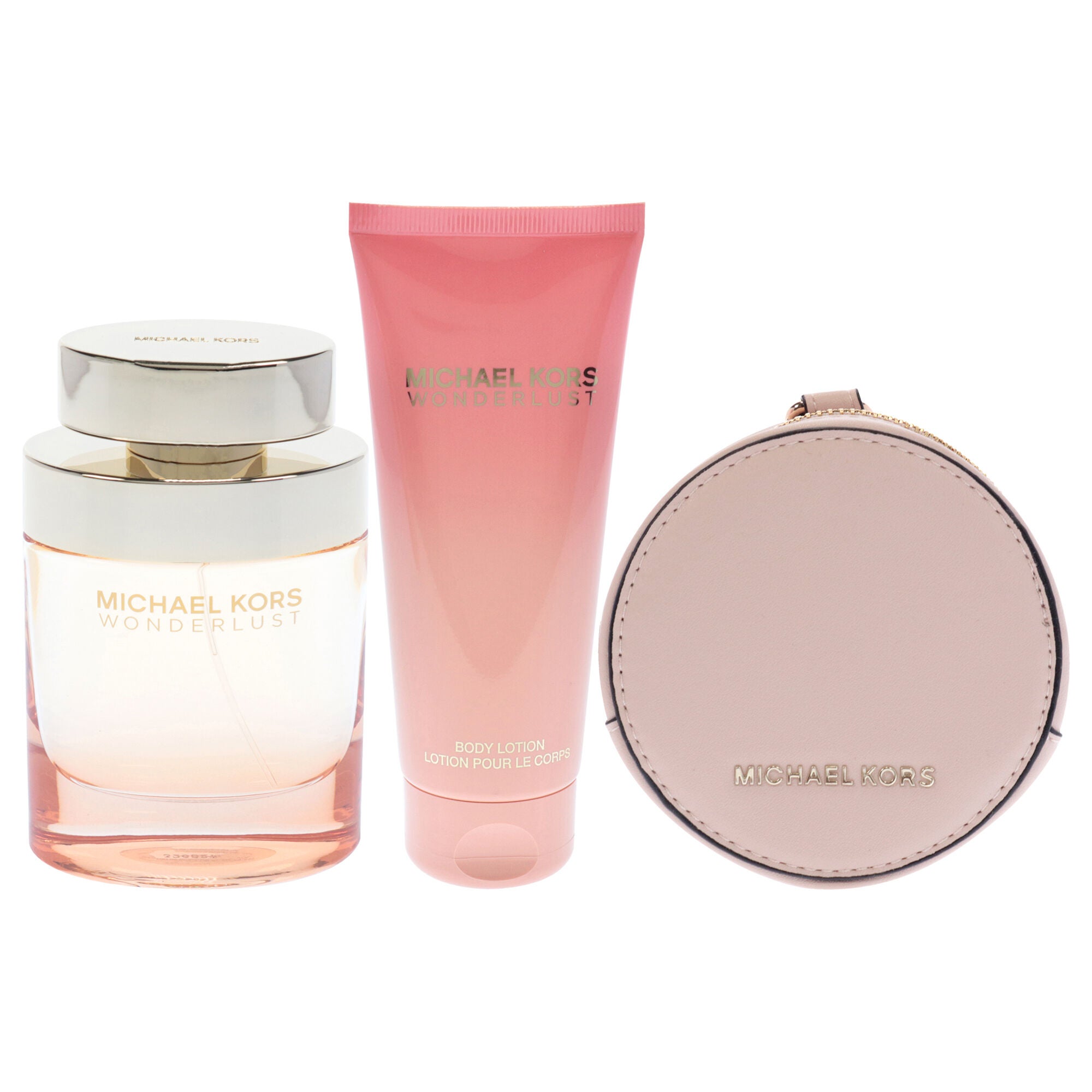Wonderlust by Michael Kors for Women - 3 Pc Gift Set 3.4oz EDP Spray, 3.4oz Body Lotion, Round Purse, , alternate image number 5