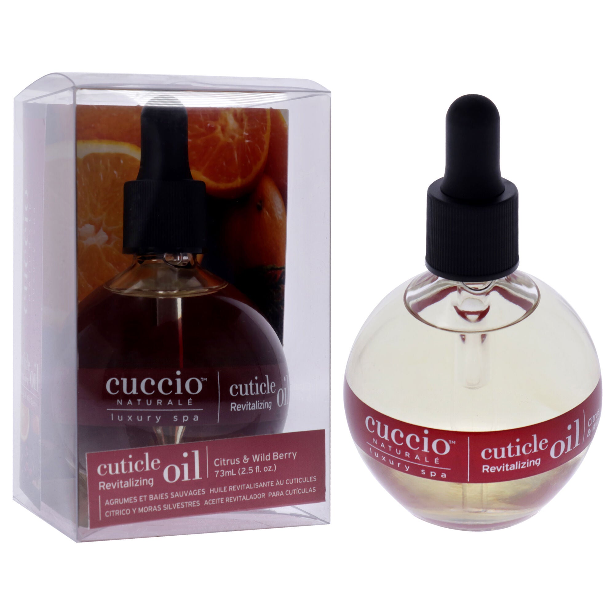 Cuticle Revitalizing Oil - Citrus and Wild Berry by Cuccio Naturale for Unisex - 2.5 oz Oil, See Description, alternate image number 2